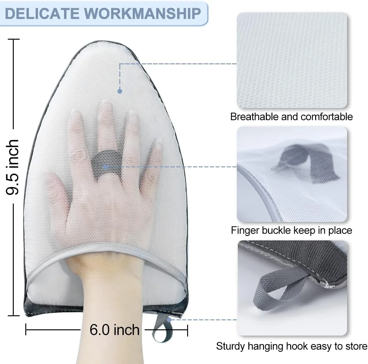 دستکش اتو بخار لباس 3 عددی، دستکش ضد بخار مراقبت ضد آب با حلقه انگشتی، دستکش محافظ مقاوم در برابر حرارت تخته اتو برای بخارگر لباس (نوک تیز) دستکش اتو بخار لباس 3 عددی، دستکش ضد بخار مراقبت ضد آب با حلقه انگشتی، دستکش محافظ مقاوم در برابر حرارت تخته اتو برای بخارگر لباس (نوک تیز)