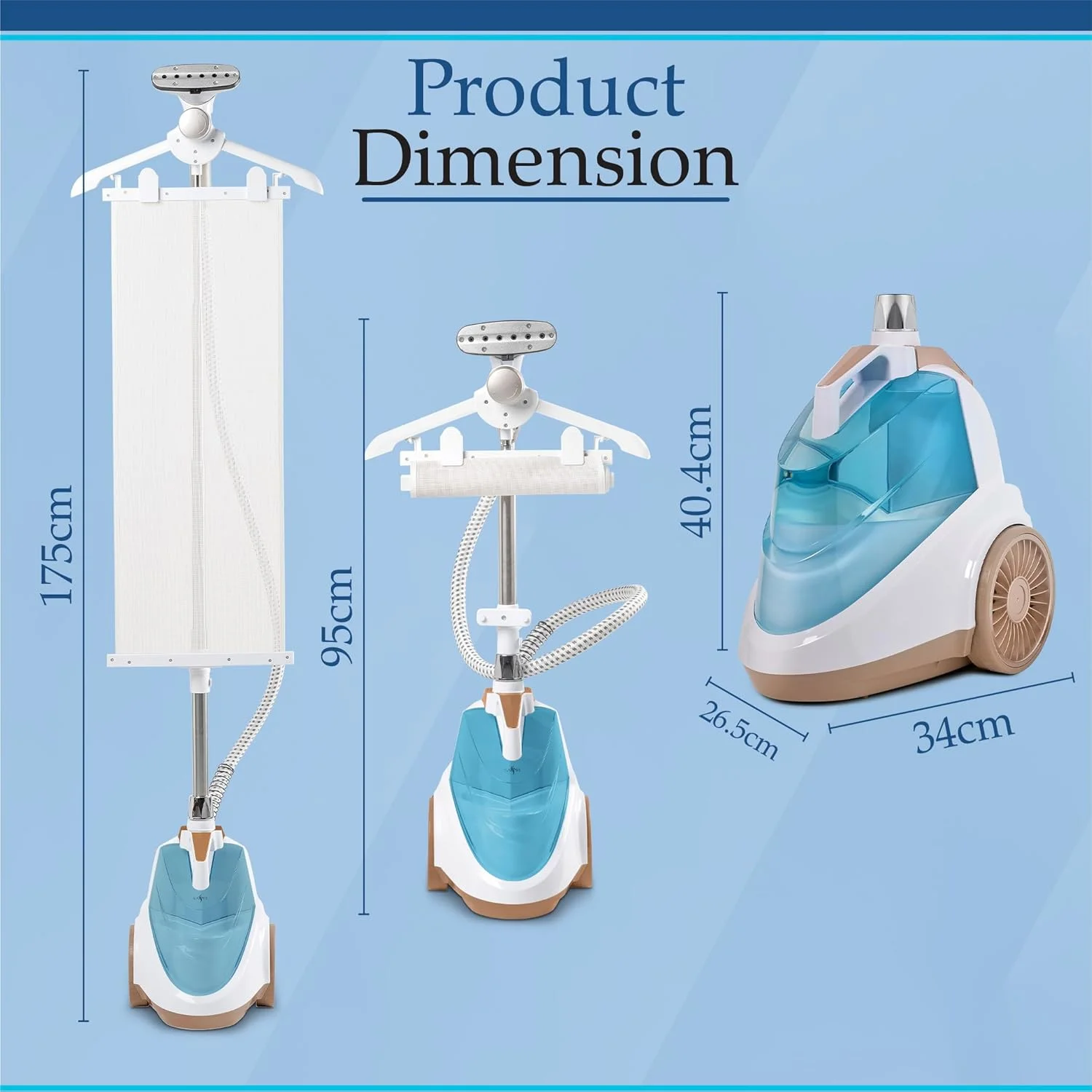 بخارگر لباس قدرتمند 2200 واتی SA BI با بخار 98 درجه سانتیگراد، از بین برنده میکروب ها و رفع چین و چروک در کمترین زمان، بخارگر لباس با جریان بخار 50 گرم در دقیقه بخارگر لباس قدرتمند 2200 واتی SA BI با بخار 98 درجه سانتیگراد، از بین برنده میکروب ها و رفع چین و چروک در کمترین زمان، بخارگر لباس با جریان بخار 50 گرم در دقیقه