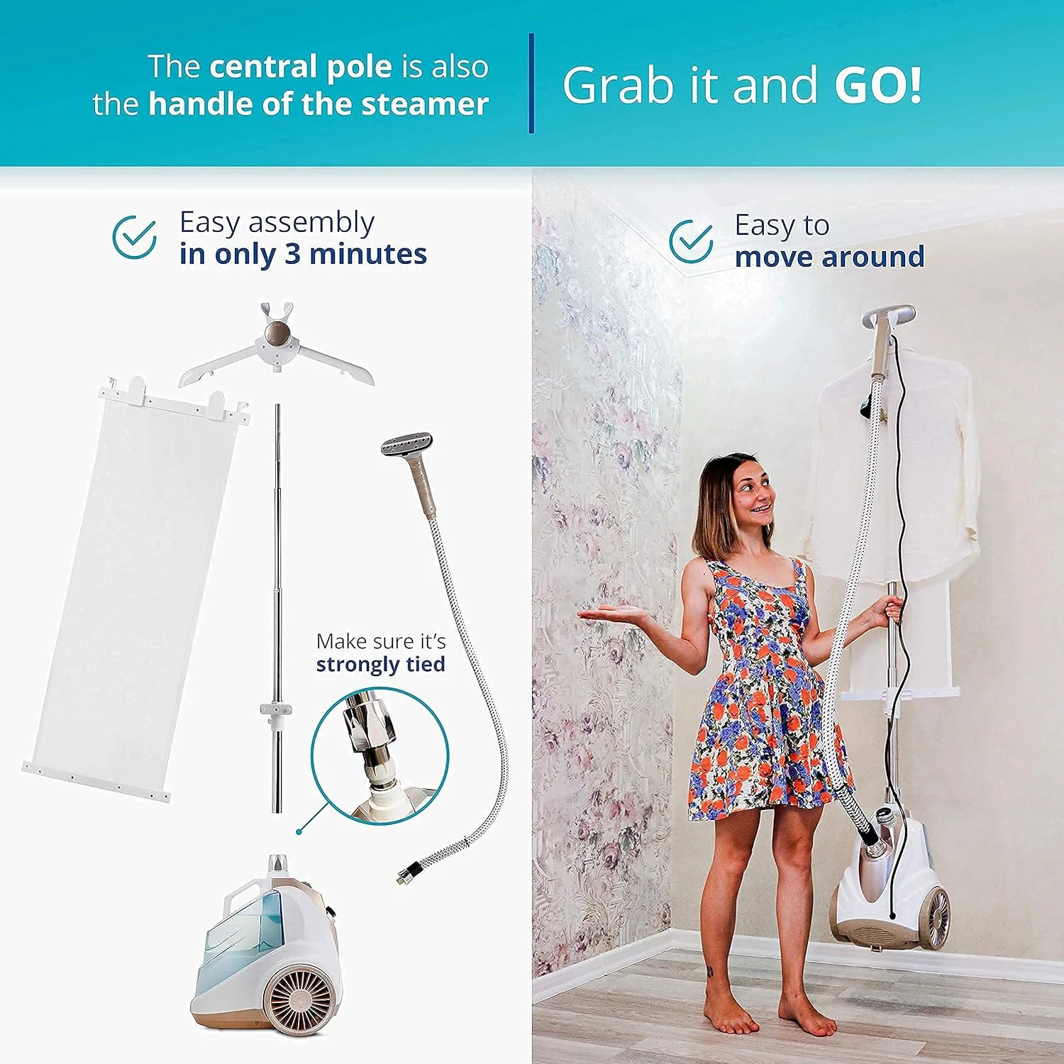 بخارگر لباس قدرتمند 2200 واتی SA BI با بخار 98 درجه سانتیگراد، از بین برنده میکروب ها و رفع چین و چروک در کمترین زمان، بخارگر لباس با جریان بخار 50 گرم در دقیقه بخارگر لباس قدرتمند 2200 واتی SA BI با بخار 98 درجه سانتیگراد، از بین برنده میکروب ها و رفع چین و چروک در کمترین زمان، بخارگر لباس با جریان بخار 50 گرم در دقیقه