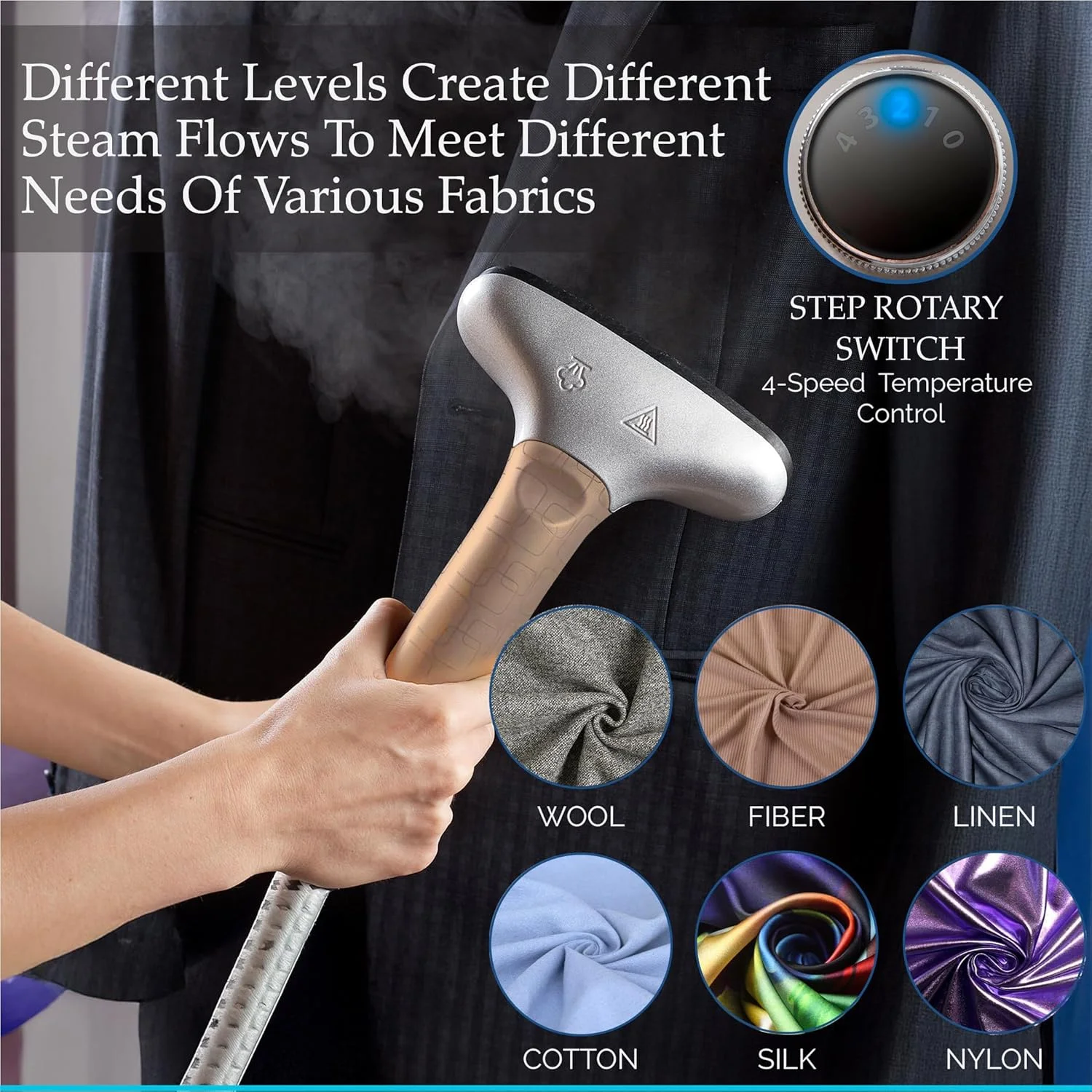 بخارگر لباس قدرتمند 2200 واتی SA BI با بخار 98 درجه سانتیگراد، از بین برنده میکروب ها و رفع چین و چروک در کمترین زمان، بخارگر لباس با جریان بخار 50 گرم در دقیقه بخارگر لباس قدرتمند 2200 واتی SA BI با بخار 98 درجه سانتیگراد، از بین برنده میکروب ها و رفع چین و چروک در کمترین زمان، بخارگر لباس با جریان بخار 50 گرم در دقیقه