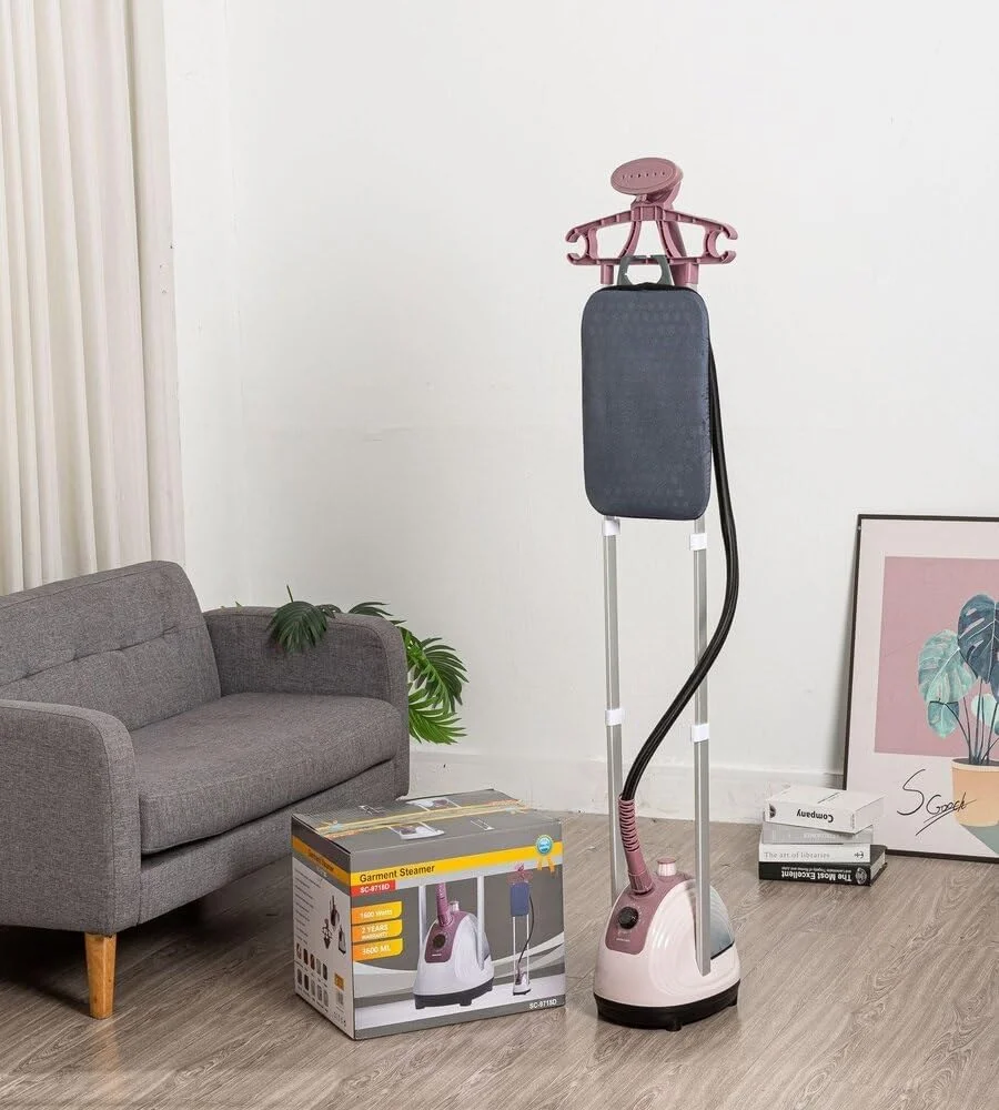 بخارگر حرفه ای لباس 1600 وات – مخزن 3.6 لیتری، میز اتو قابل تنظیم، چوب لباسی چند منظوره، گرم شدن در 90 ثانیه – استفاده خانگی و تجاری بخارگر حرفه ای لباس 1600 وات – مخزن 3.6 لیتری، میز اتو قابل تنظیم، چوب لباسی چند منظوره، گرم شدن در 90 ثانیه – استفاده خانگی و تجاری