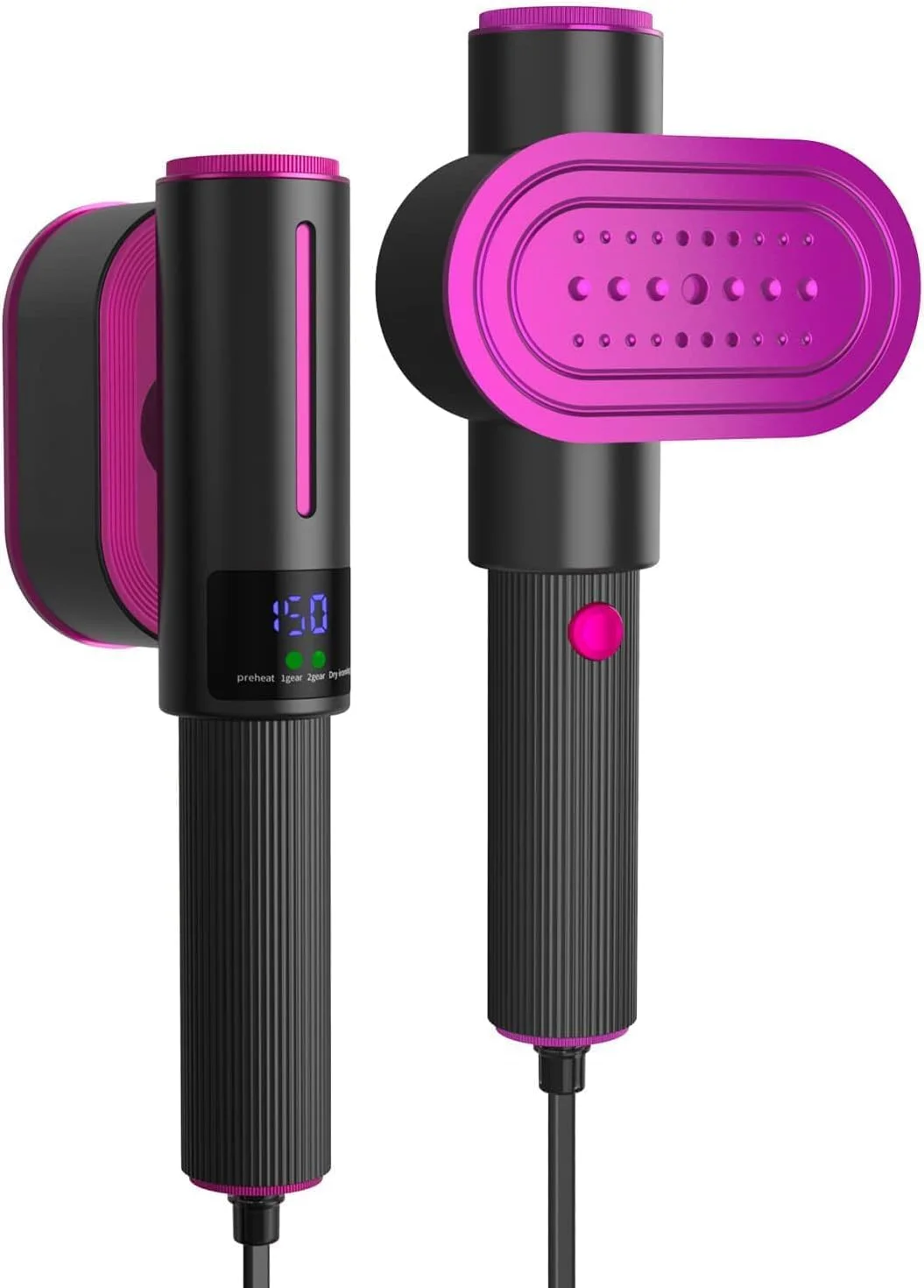 بخارگر لباس جاده ابریشم: بخارگر دستی قابل حمل با صفحه اتو چرخشی، بخار مرطوب و اتو خشک. مناسب برای ایجاد چین های انعطاف پذیر در پارچه، بخار قوی و نفوذی برای منزل و مسافرت، از بین برنده چروک بخارگر لباس جاده ابریشم: بخارگر دستی قابل حمل با صفحه اتو چرخشی، بخار مرطوب و اتو خشک. مناسب برای ایجاد چین های انعطاف پذیر در پارچه، بخار قوی و نفوذی برای منزل و مسافرت، از بین برنده چروک