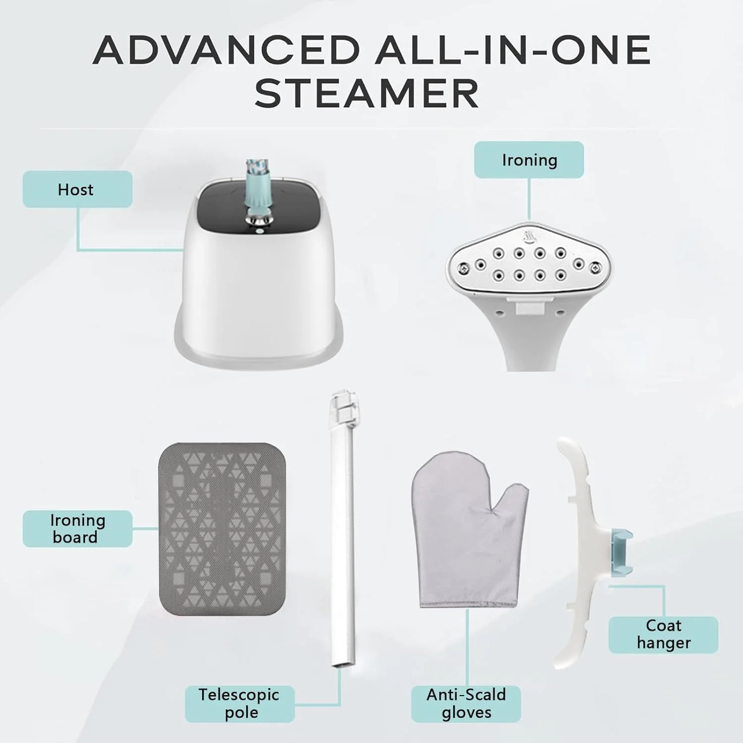 بخارگر ایستاده لباس 1800 واتی، اتو بخار طراحی قابل حمل، 35 گرم در دقیقه، ظرفیت بزرگ 1.6 لیتری، بخار قوی نافذ، از بین برنده چروک برای خانه، محل کار و مسافرت، جمع شونده بدون گره بخارگر ایستاده لباس 1800 واتی، اتو بخار طراحی قابل حمل، 35 گرم در دقیقه، ظرفیت بزرگ 1.6 لیتری، بخار قوی نافذ، از بین برنده چروک برای خانه، محل کار و مسافرت، جمع شونده بدون گره