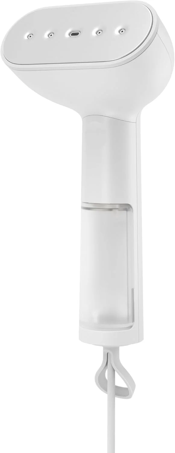 بخارگر لباس استیمری Cirrus X، توان 1200 وات، قدرت بخار 20 گرم در دقیقه، گرم شدن در 20 ثانیه، قابل حمل، طراحی مینیمالیستی اسکاندیناویایی، سفید بخارگر لباس استیمری Cirrus X، توان 1200 وات، قدرت بخار 20 گرم در دقیقه، گرم شدن در 20 ثانیه، قابل حمل، طراحی مینیمالیستی اسکاندیناویایی، سفید