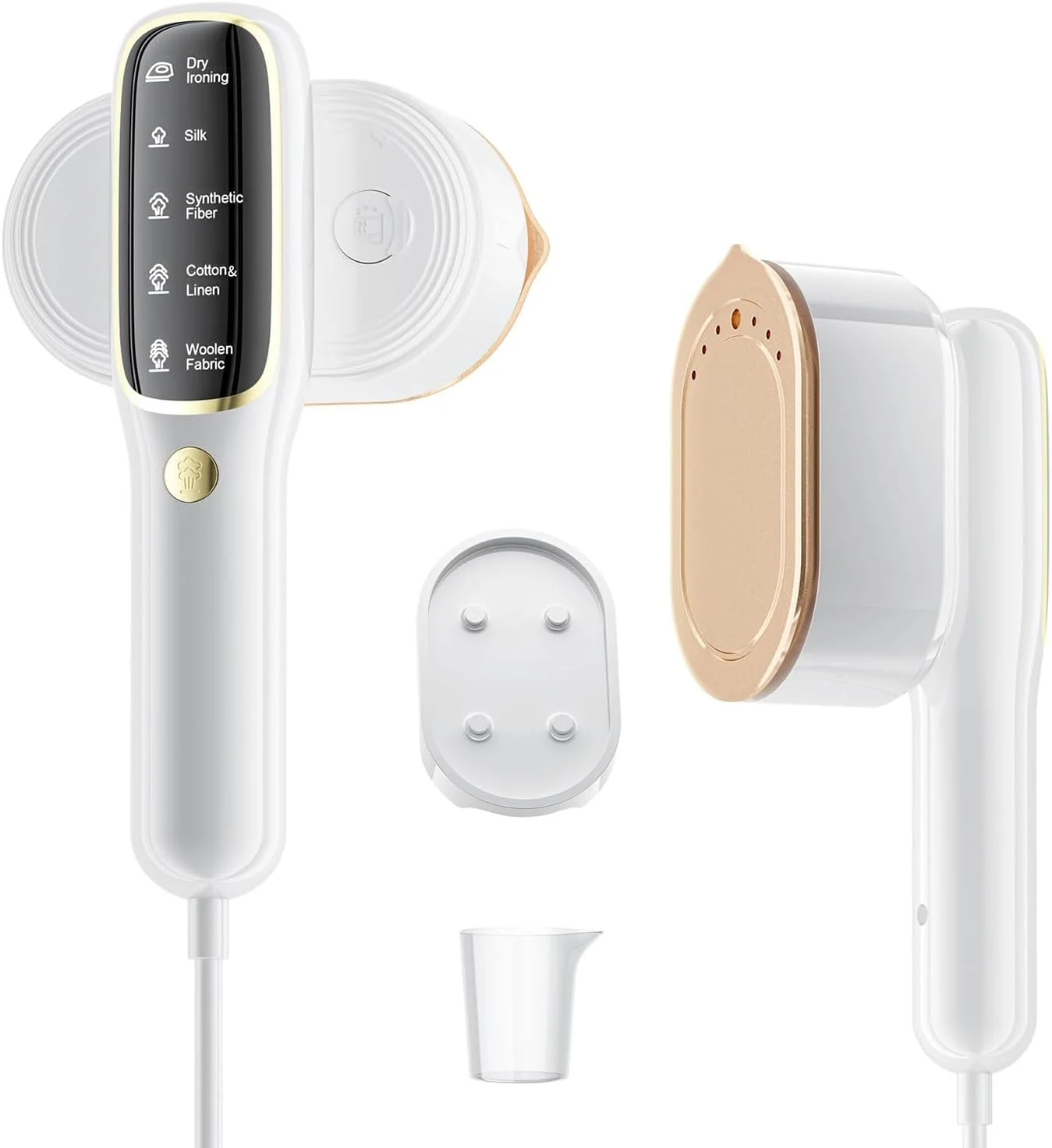 بخارگر لباس، بخارگر دستی قابل حمل توربو با نمایشگر هوشمند 5 حالته، گرم شدن 15 ثانیه ای، از بین بردن چروک به صورت افقی و عمودی، اتو دو منظوره مرطوب/خشک، بخارگر لباس مناسب استفاده در منزل و مسافرت