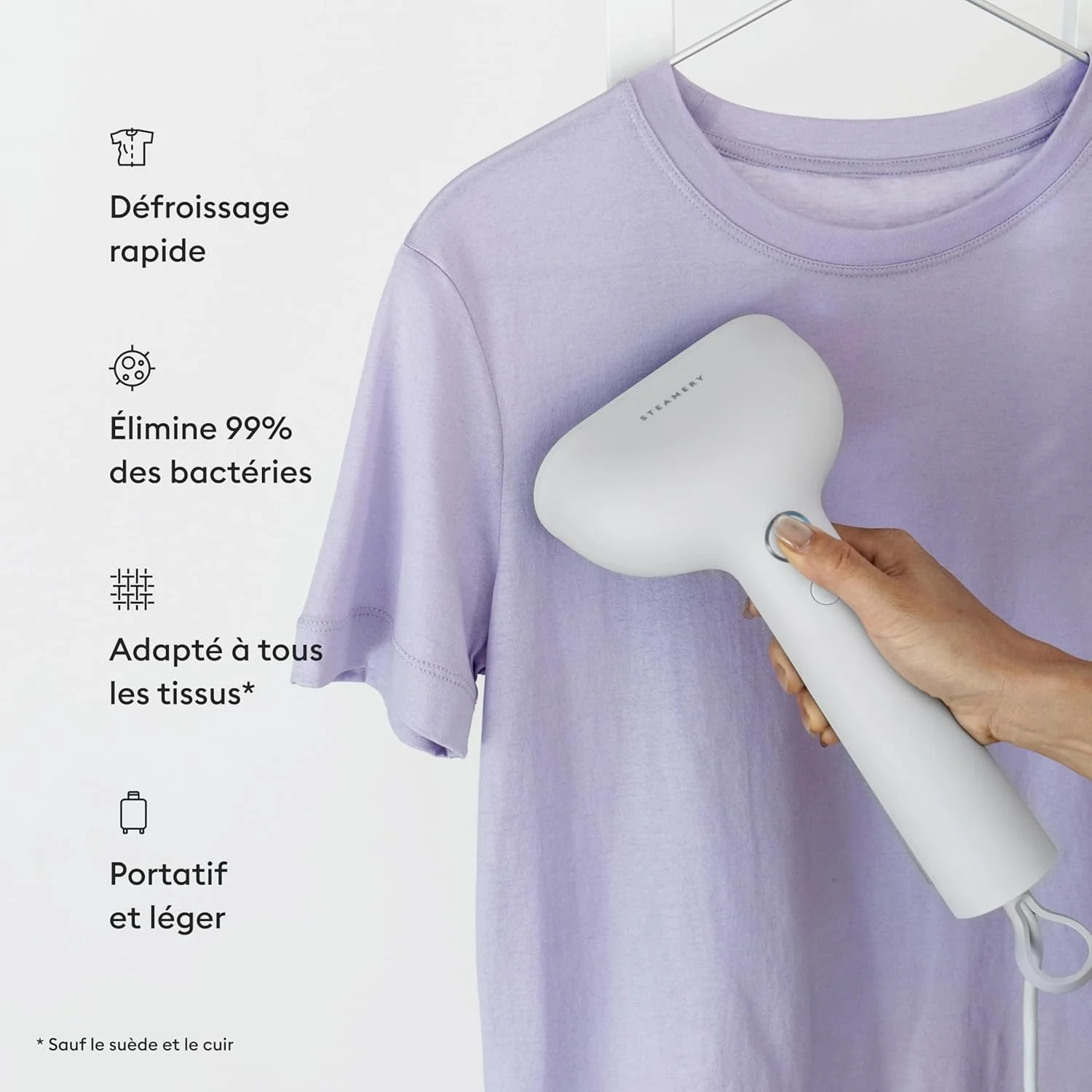 بخارگر لباس استیمری Cirrus X، توان 1200 وات، قدرت بخار 20 گرم در دقیقه، گرم شدن در 20 ثانیه، قابل حمل، طراحی مینیمالیستی اسکاندیناویایی، سفید بخارگر لباس استیمری Cirrus X، توان 1200 وات، قدرت بخار 20 گرم در دقیقه، گرم شدن در 20 ثانیه، قابل حمل، طراحی مینیمالیستی اسکاندیناویایی، سفید