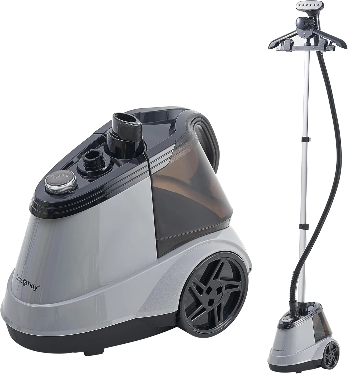 بخارگر لباس حرفه ای و سنگین True & Tidy® Pro، سایز بزرگ، با 3 حالت بخار، مخزن آب بسیار بزرگ 2.9 لیتری، 1800 وات، 90+ دقیقه بخاردهی