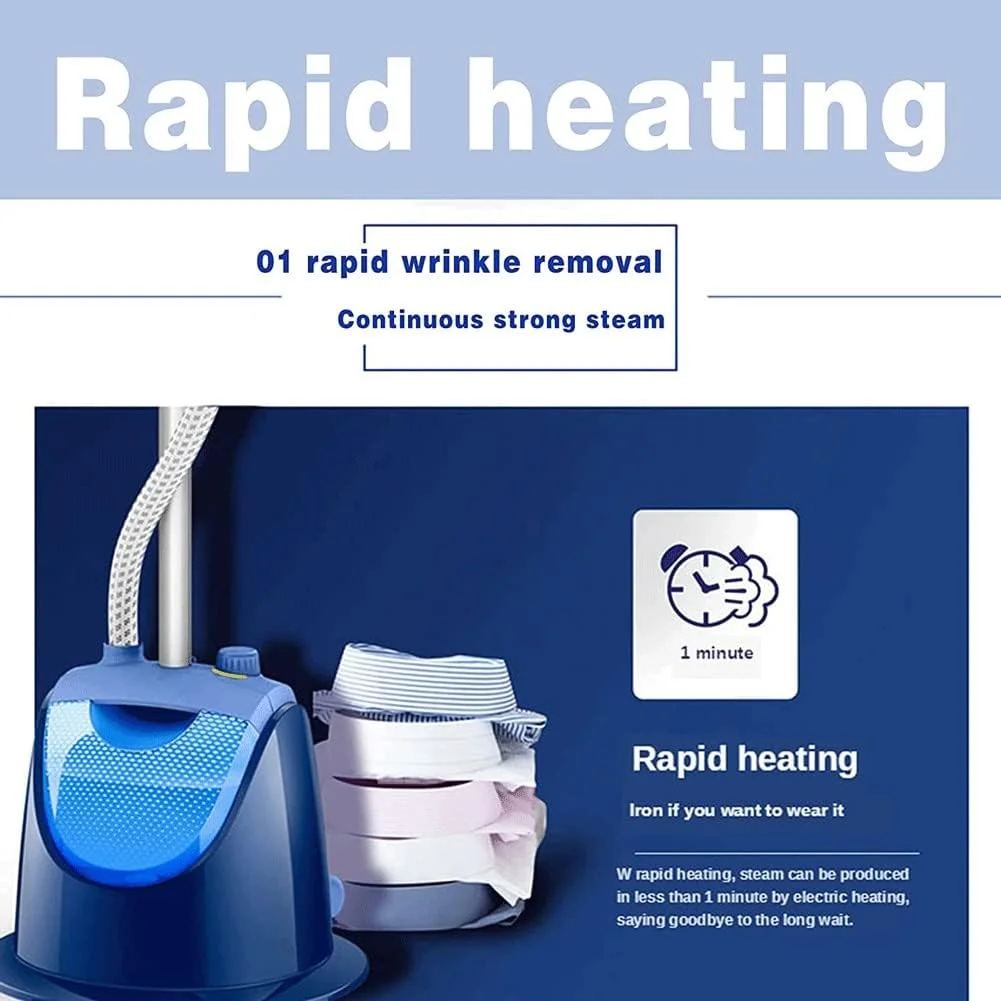 بخارگر عمودی لباس TTGLRT 1500W با برس بخار، اتو بخار آویز، اتو بخار دستی، اتو بخار کوچک