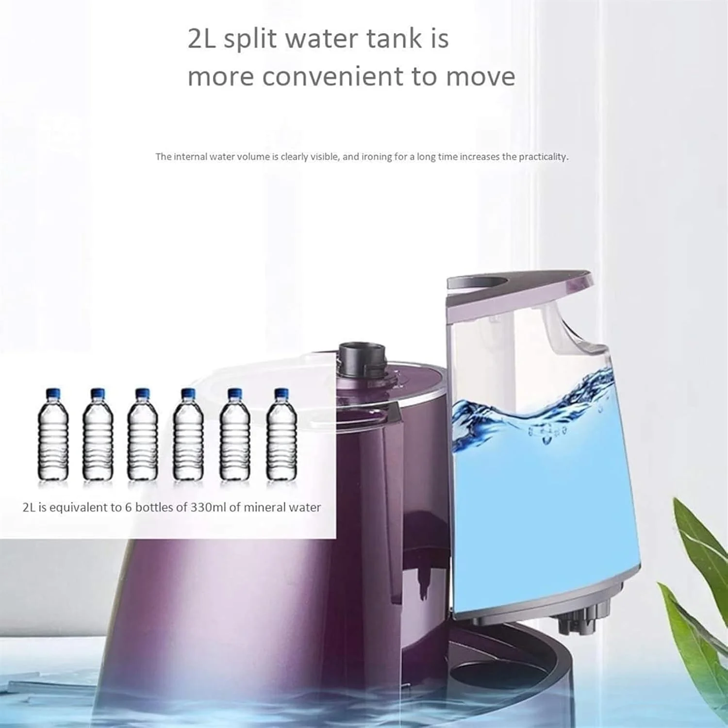 بخارگر ایستاده لباس 2000 وات، بخارگر حرفه ای و سنگین لباس، کنترل بخار 10 مرحله ای، گرم شدن سریع در 45 ثانیه، از بین برنده چروک