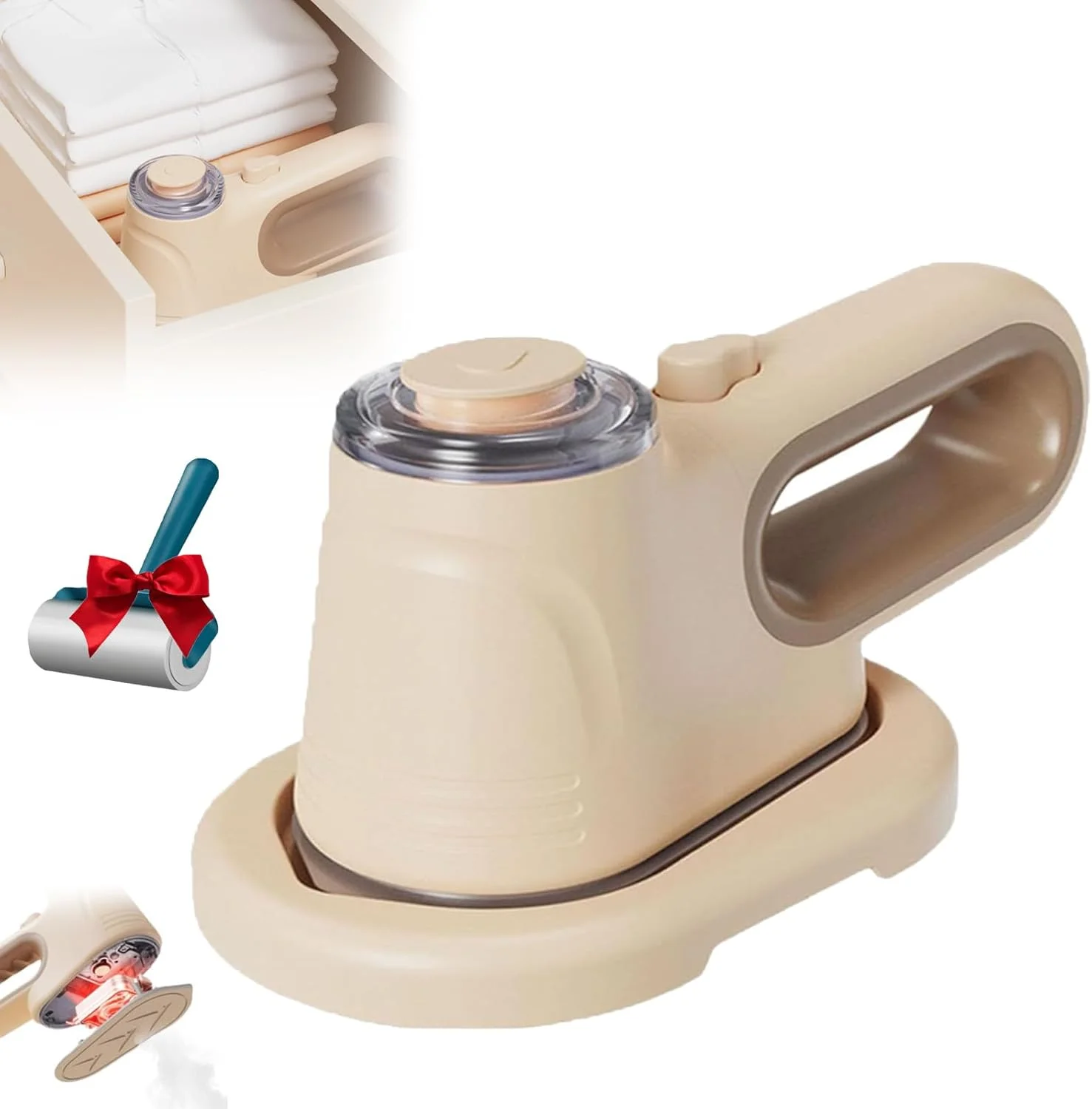 بخارگر لباس مدل 2025، بخارگر لباس، گرمایش سریع - از بین بردن فوری چروک لباس، با مخزن 600 میلی لیتری، مناسب برای لباس، خانه و مسافرت (1 عدد)