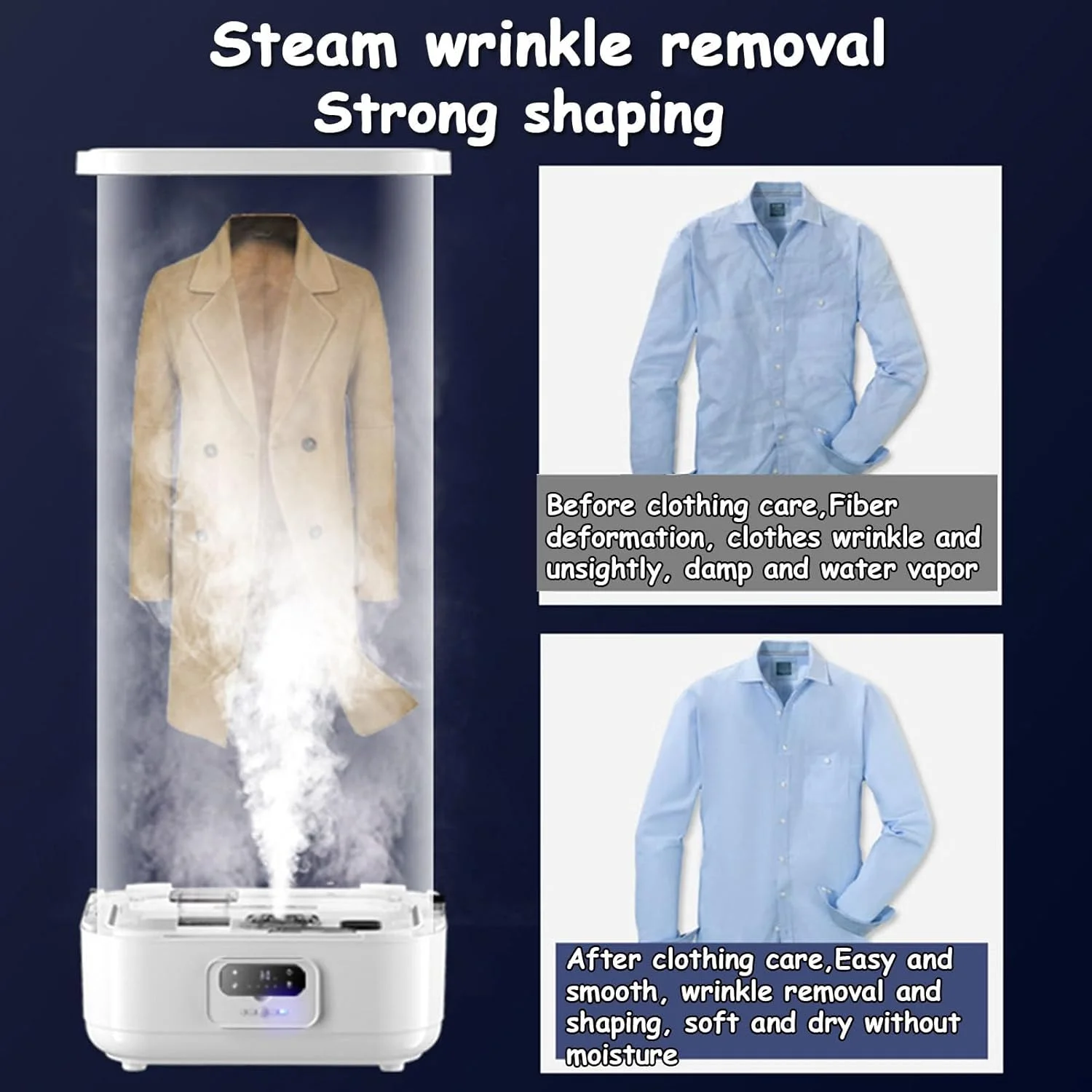 اتو بخار تاشو عمودی اتوماتیک بی سیم با کنترل از راه دور و جعبه رایحه درمانی، بخارگر لباس با ظرفیت بزرگ برای لباس و پارچه، از بین برنده سریع چروک اتو بخار تاشو عمودی اتوماتیک بی سیم با کنترل از راه دور و جعبه رایحه درمانی، بخارگر لباس با ظرفیت بزرگ برای لباس و پارچه، از بین برنده سریع چروک