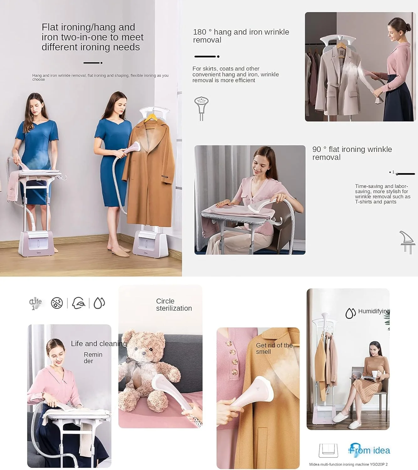 بخارگر ایستاده لباس 1800 وات حرفه ای و سنگین برای مصارف تجاری و خانگی به همراه تخته اتو مناسب برای انواع پارچه بخارگر ایستاده لباس 1800 وات حرفه ای و سنگین برای مصارف تجاری و خانگی به همراه تخته اتو مناسب برای انواع پارچه