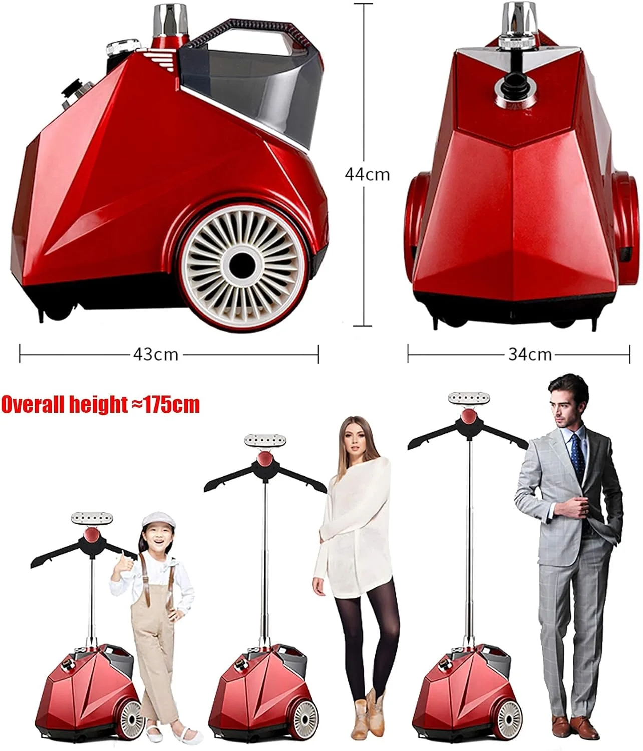 بخارگر عمودی لباس 2350 وات، بخارگر حرفه ای و سنگین برای مصارف تجاری و خانگی، اتو بخار دستی لباس با مخزن آب 3.8 لیتری و حذف سریع چروک در 45 ثانیه بخارگر عمودی لباس 2350 وات، بخارگر حرفه ای و سنگین برای مصارف تجاری و خانگی، اتو بخار دستی لباس با مخزن آب 3.8 لیتری و حذف سریع چروک در 45 ثانیه