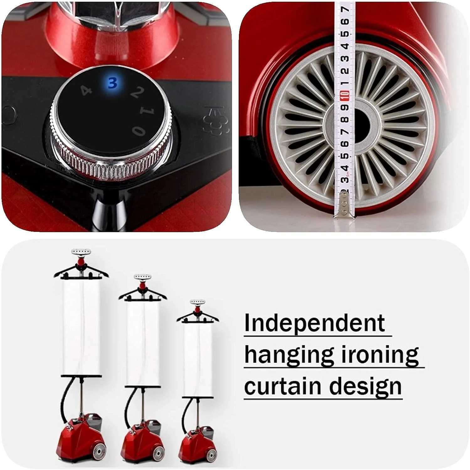 بخارگر عمودی لباس 2350 وات، بخارگر حرفه ای و سنگین برای مصارف تجاری و خانگی، اتو بخار دستی لباس با مخزن آب 3.8 لیتری و حذف سریع چروک در 45 ثانیه بخارگر عمودی لباس 2350 وات، بخارگر حرفه ای و سنگین برای مصارف تجاری و خانگی، اتو بخار دستی لباس با مخزن آب 3.8 لیتری و حذف سریع چروک در 45 ثانیه