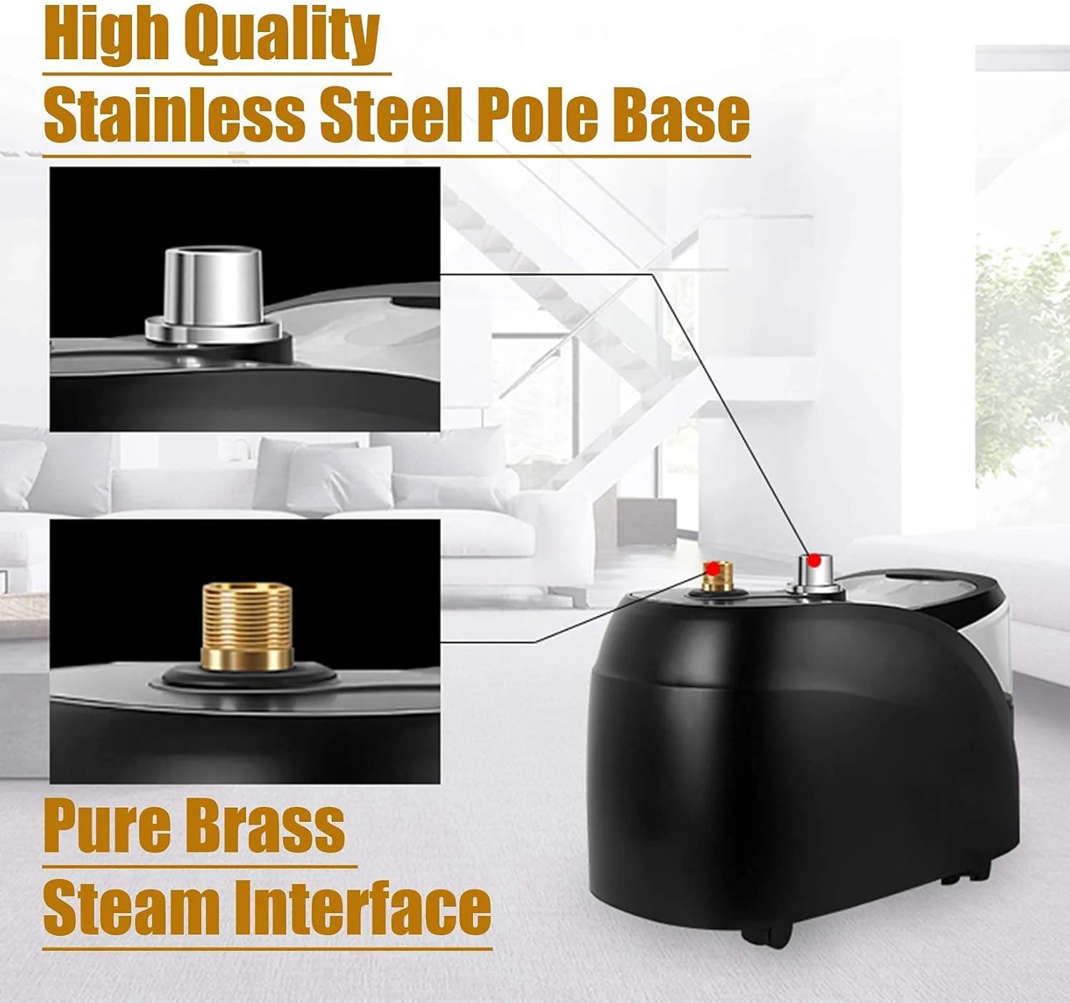 بخارگر عمودی لباس 1850 وات، اتو بخار لباس حرفه ای و سنگین برای مصارف تجاری و خانگی، اتو بخار دستی لباس با مخزن آب 3.2 لیتری و رفع سریع چروک در 45 ثانیه، مشکی بخارگر عمودی لباس 1850 وات، اتو بخار لباس حرفه ای و سنگین برای مصارف تجاری و خانگی، اتو بخار دستی لباس با مخزن آب 3.2 لیتری و رفع سریع چروک در 45 ثانیه، مشکی