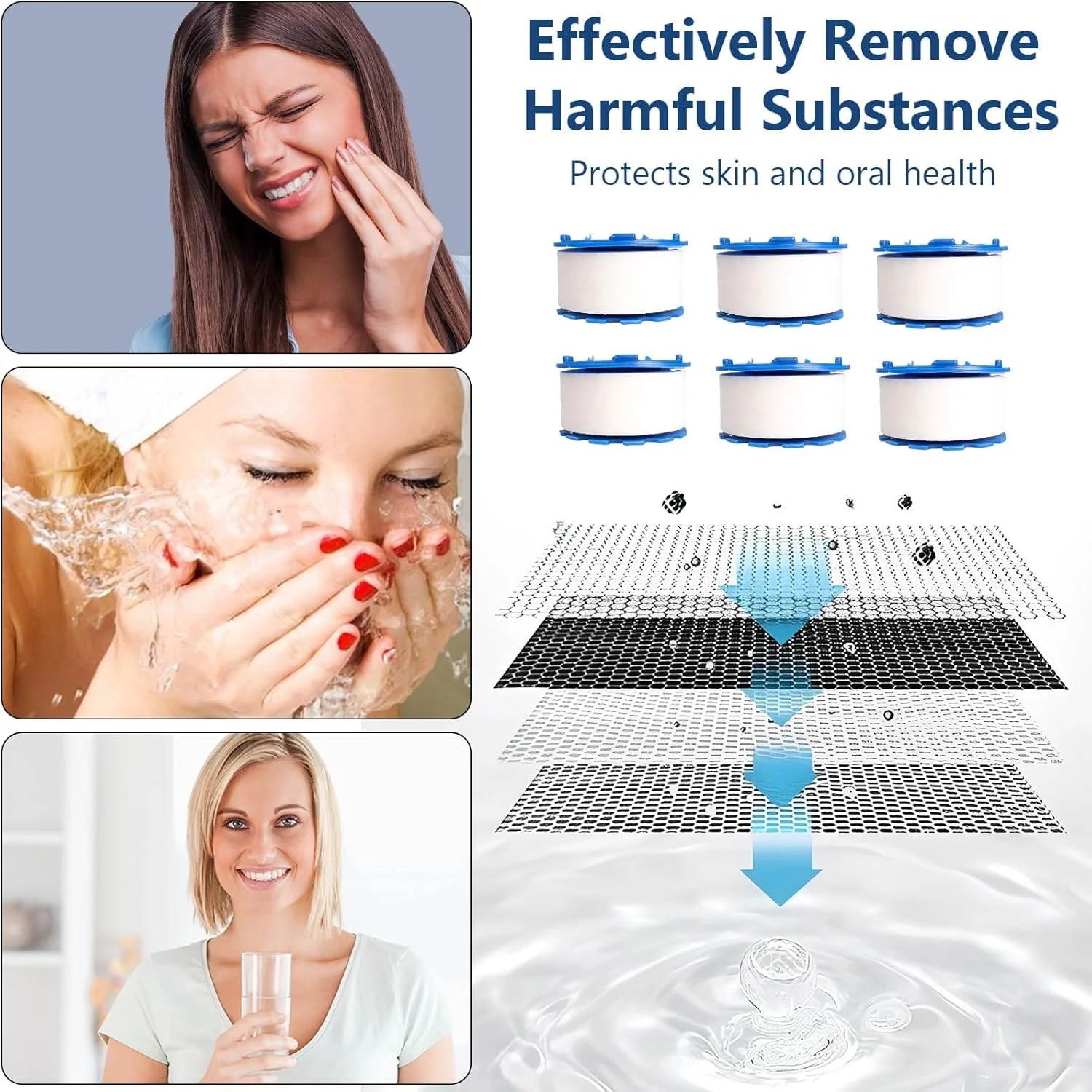 ست فیلتر آب شیر 7 عددی – تصفیه کننده آب شیر چرخشی 360 درجه جهانی برای سینک آشپزخانه و حمام، حذف مواد مضر (1 ست (1 نوک فیلتر شیر + 6 فیلتر)) ست فیلتر آب شیر 7 عددی – تصفیه کننده آب شیر چرخشی 360 درجه جهانی برای سینک آشپزخانه و حمام، حذف مواد مضر (1 ست (1 نوک فیلتر شیر + 6 فیلتر))