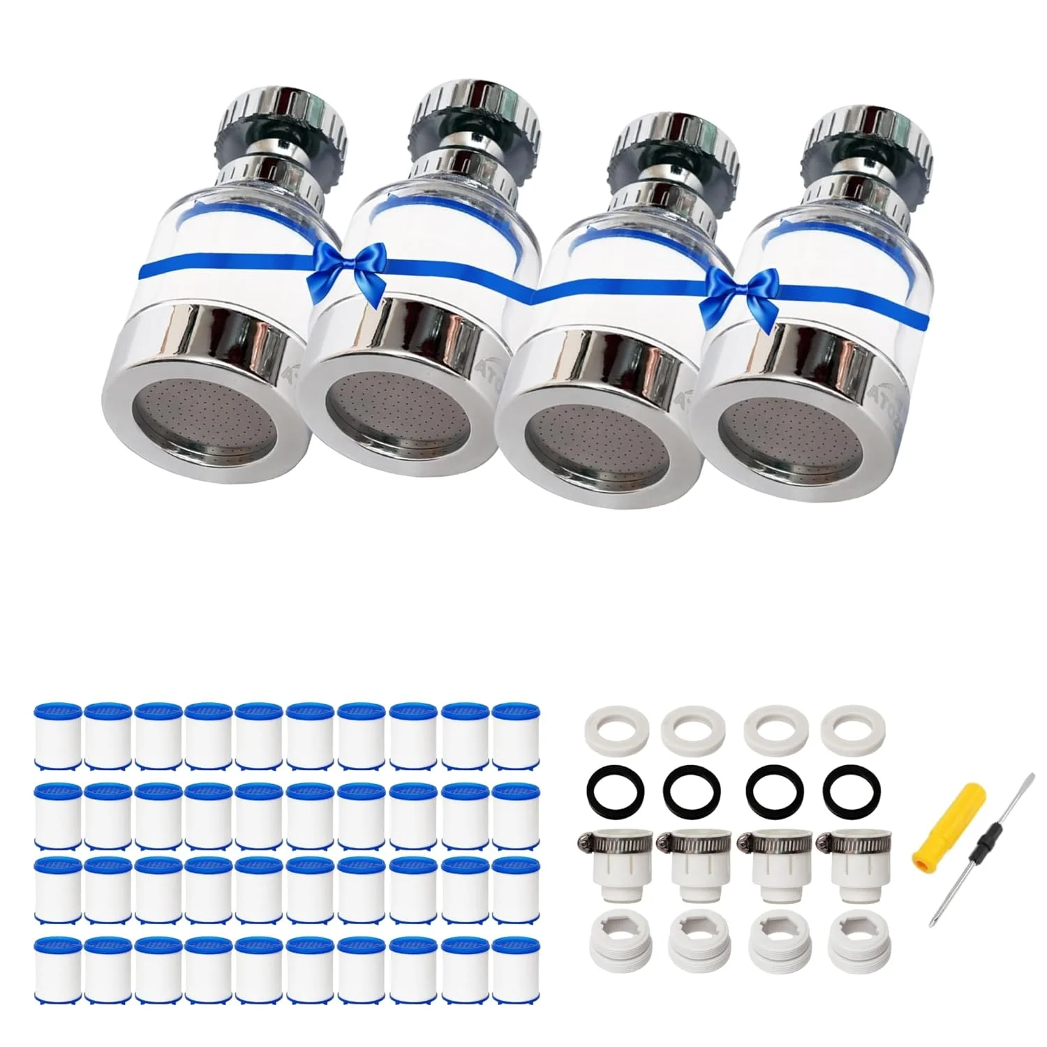 فیلتر شیر آب چرخشی 360 درجه - تصفیه کننده آب سینک برای خانه و حمام