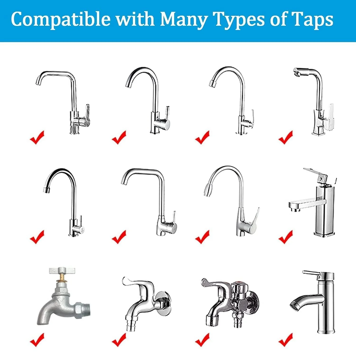 شیر فیلتر آب سینک Aputue با قابلیت چرخش 360 درجه، نصب آسان و تصفیه کننده آب برای سینک، فیلتر شیر سازگار با اکثر شیرها، مناسب برای حمام و آشپزخانه شیر فیلتر آب سینک Aputue با قابلیت چرخش 360 درجه، نصب آسان و تصفیه کننده آب برای سینک، فیلتر شیر سازگار با اکثر شیرها، مناسب برای حمام و آشپزخانه