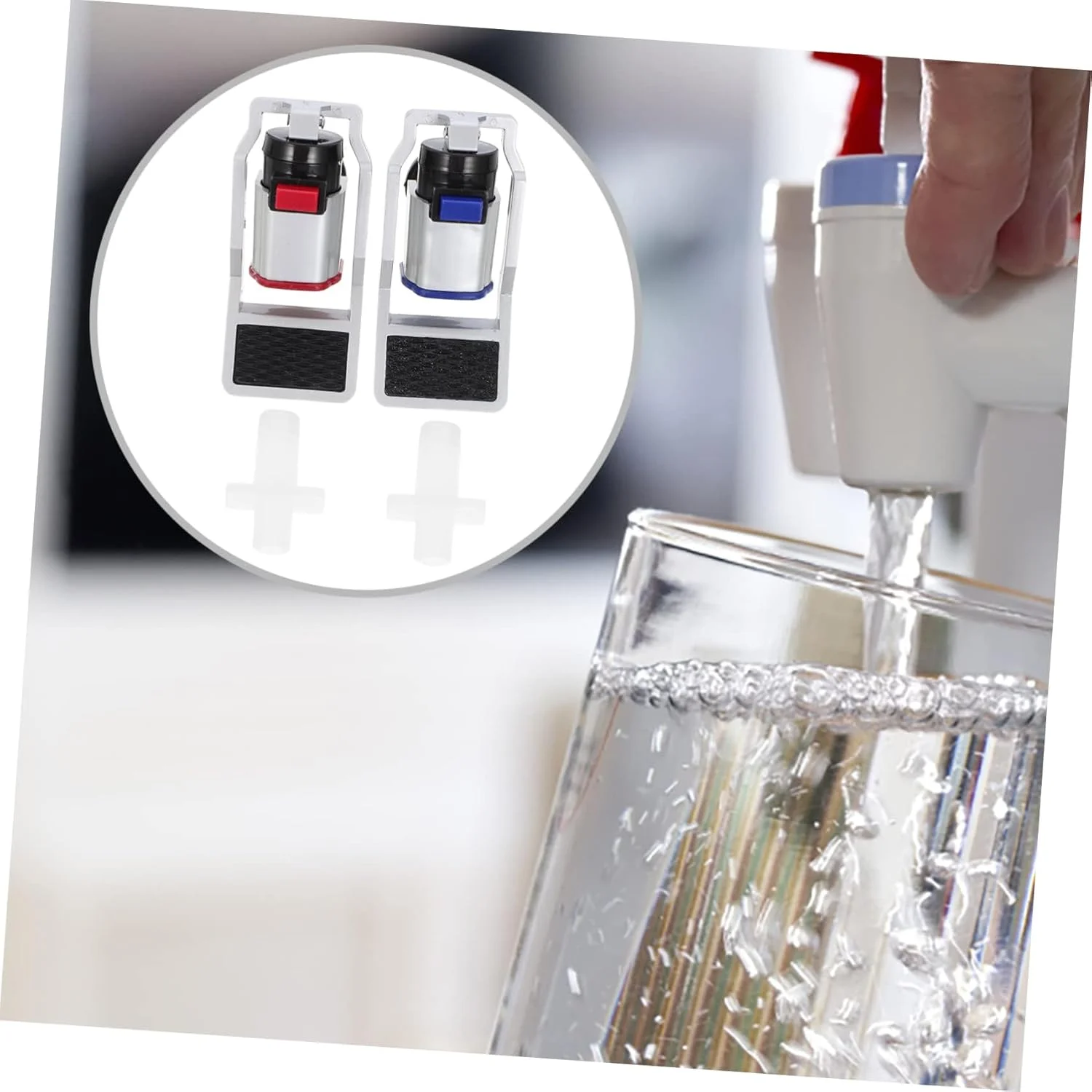 ست شیر آب سرد/گرم 2 عددی پلاستیکی، شیر جایگزین تصفیه آب، شیر آب سردکن قرمز و آبی، شیر آب پلاستیکی مناسب برای آداپتور آب سرد و گرم ست شیر آب سرد/گرم 2 عددی پلاستیکی، شیر جایگزین تصفیه آب، شیر آب سردکن قرمز و آبی، شیر آب پلاستیکی مناسب برای آداپتور آب سرد و گرم