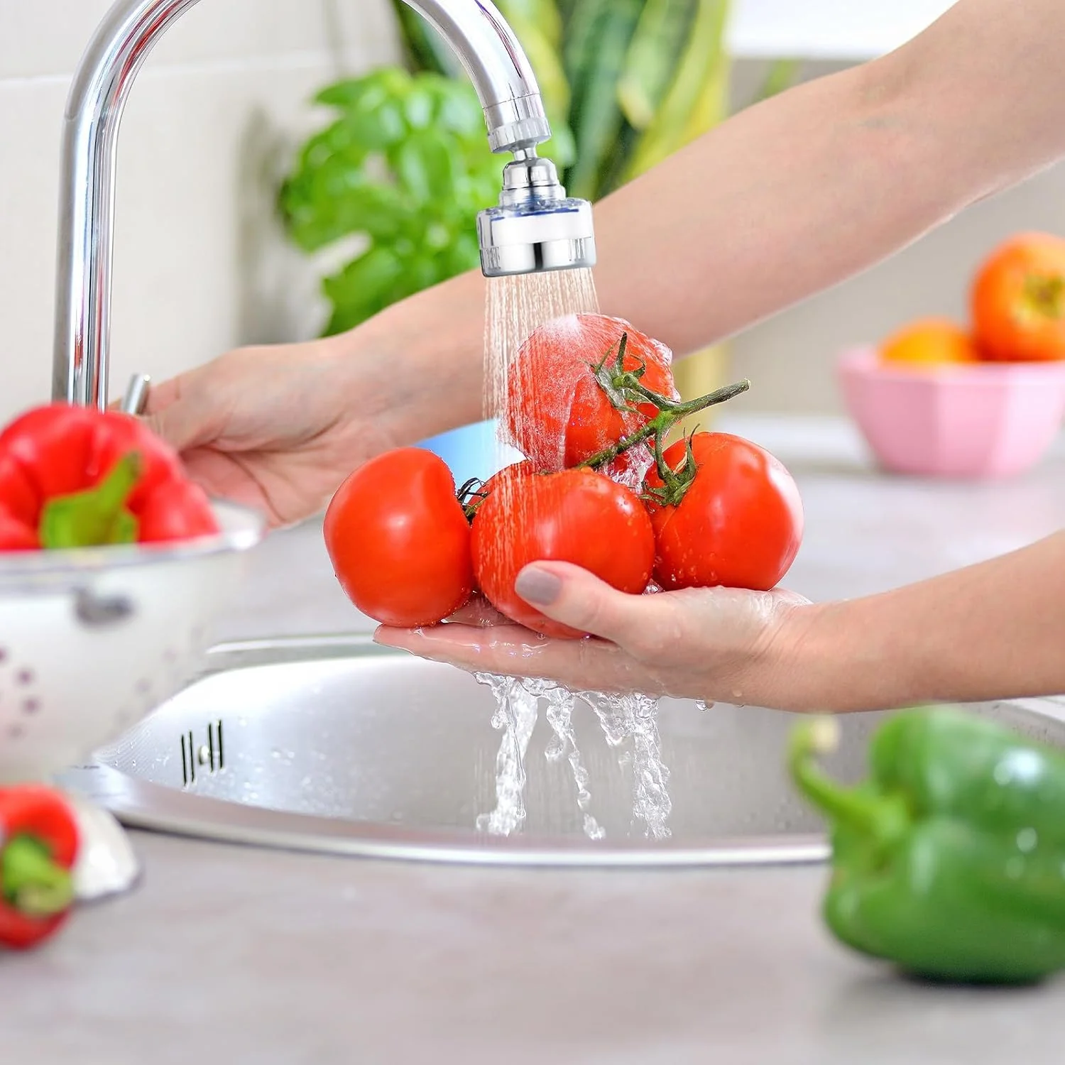 مجموعه فیلتر آب شیر چرخان 360 درجه Defsedar با لوله افزایش طول، فیلتر ضد پاشش سینک حمام و آشپزخانه، تصفیه کننده آب شیر خانگی با عناصر فیلتر قابل تعویض مجموعه فیلتر آب شیر چرخان 360 درجه Defsedar با لوله افزایش طول، فیلتر ضد پاشش سینک حمام و آشپزخانه، تصفیه کننده آب شیر خانگی با عناصر فیلتر قابل تعویض