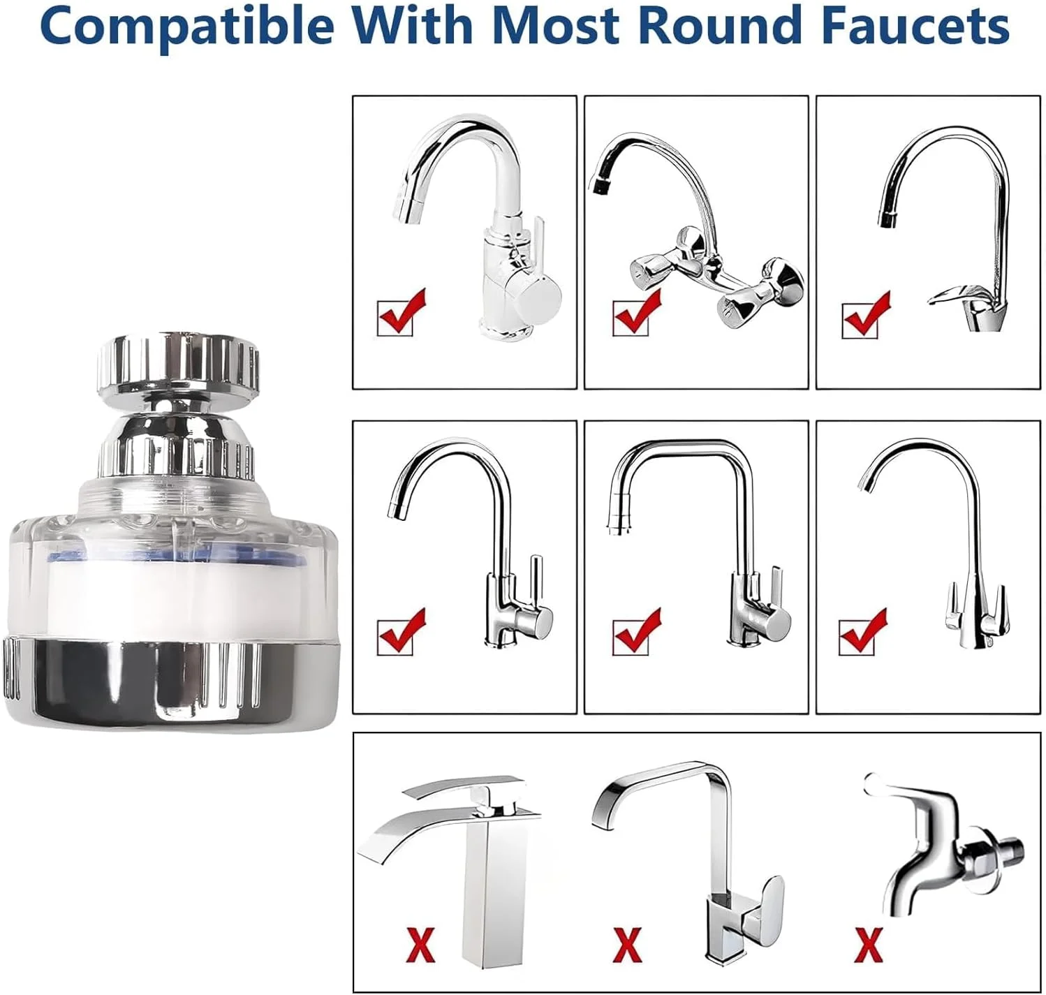 ست فیلتر آب سینک 7 تکه با المنت های فیلتر، فیلتر شیر آب سینک جهانی با قابلیت چرخش 360 درجه، فیلتر شیر آب برای حذف فلوراید و سختی آب، فیلتر آب شیر برای سینک آشپزخانه خانگی ست فیلتر آب سینک 7 تکه با المنت های فیلتر، فیلتر شیر آب سینک جهانی با قابلیت چرخش 360 درجه، فیلتر شیر آب برای حذف فلوراید و سختی آب، فیلتر آب شیر برای سینک آشپزخانه خانگی