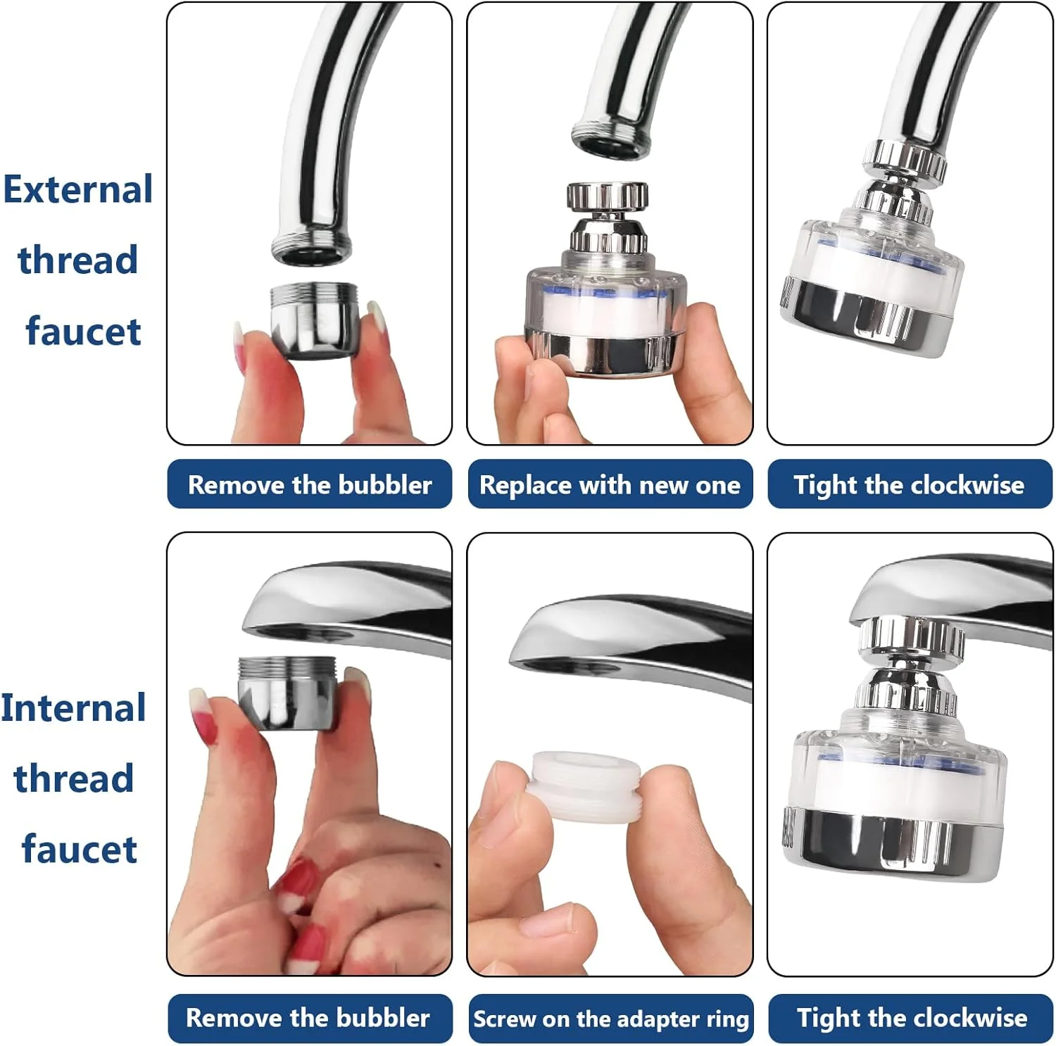 ست فیلتر آب سینک 7 تکه با المنت های فیلتر، فیلتر شیر آب سینک جهانی با قابلیت چرخش 360 درجه، فیلتر شیر آب برای حذف فلوراید و سختی آب، فیلتر آب شیر برای سینک آشپزخانه خانگی ست فیلتر آب سینک 7 تکه با المنت های فیلتر، فیلتر شیر آب سینک جهانی با قابلیت چرخش 360 درجه، فیلتر شیر آب برای حذف فلوراید و سختی آب، فیلتر آب شیر برای سینک آشپزخانه خانگی