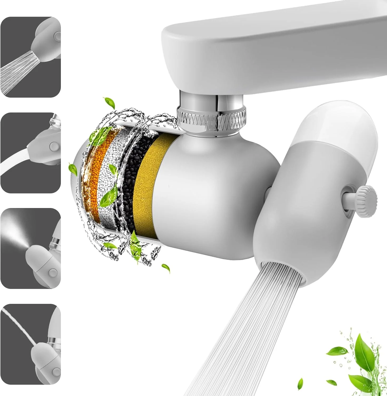 فیلترهای آب نصب شده روی شیر (خاکستری)