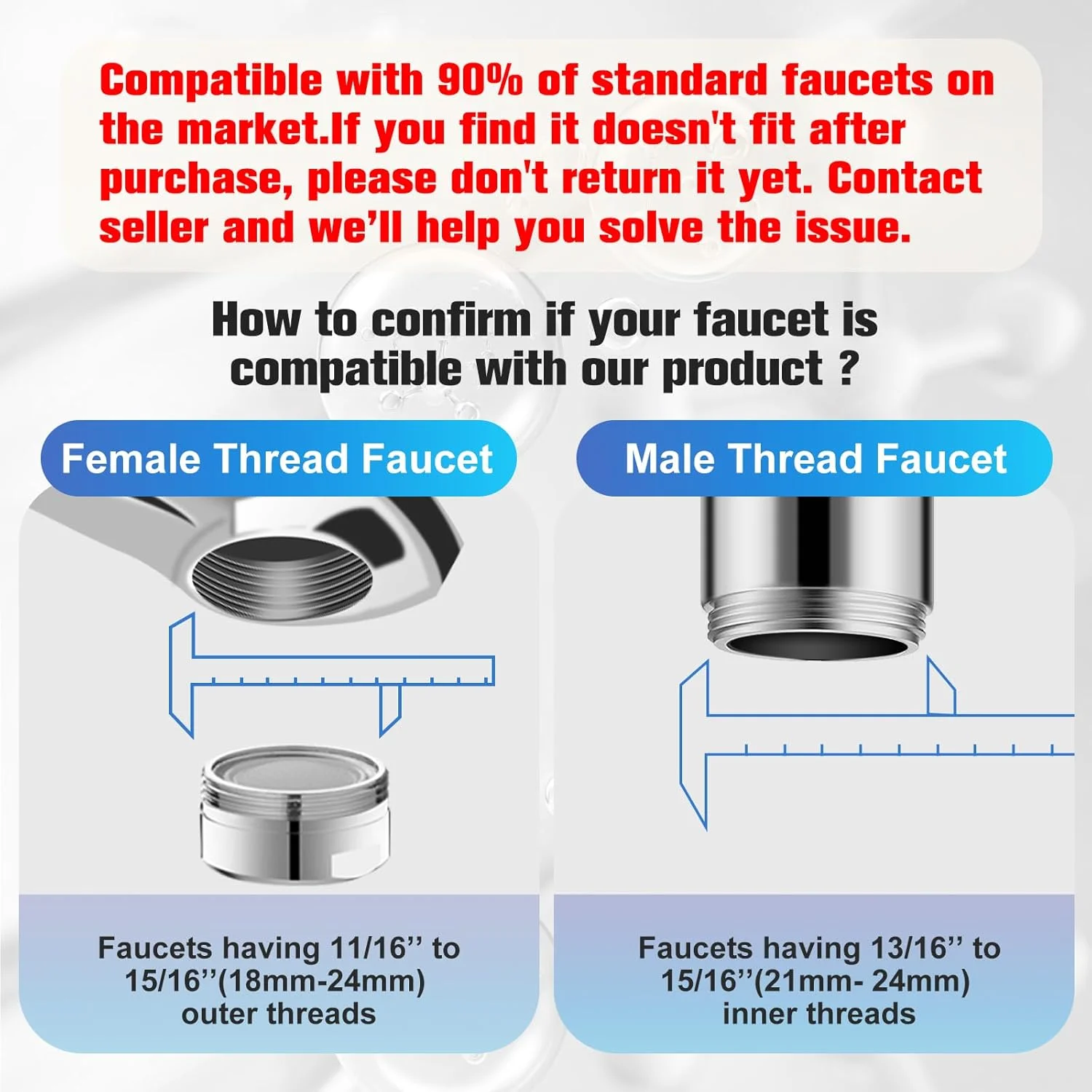فیلترهای آب نصب شده روی شیر (خاکستری) فیلترهای آب نصب شده روی شیر (خاکستری)