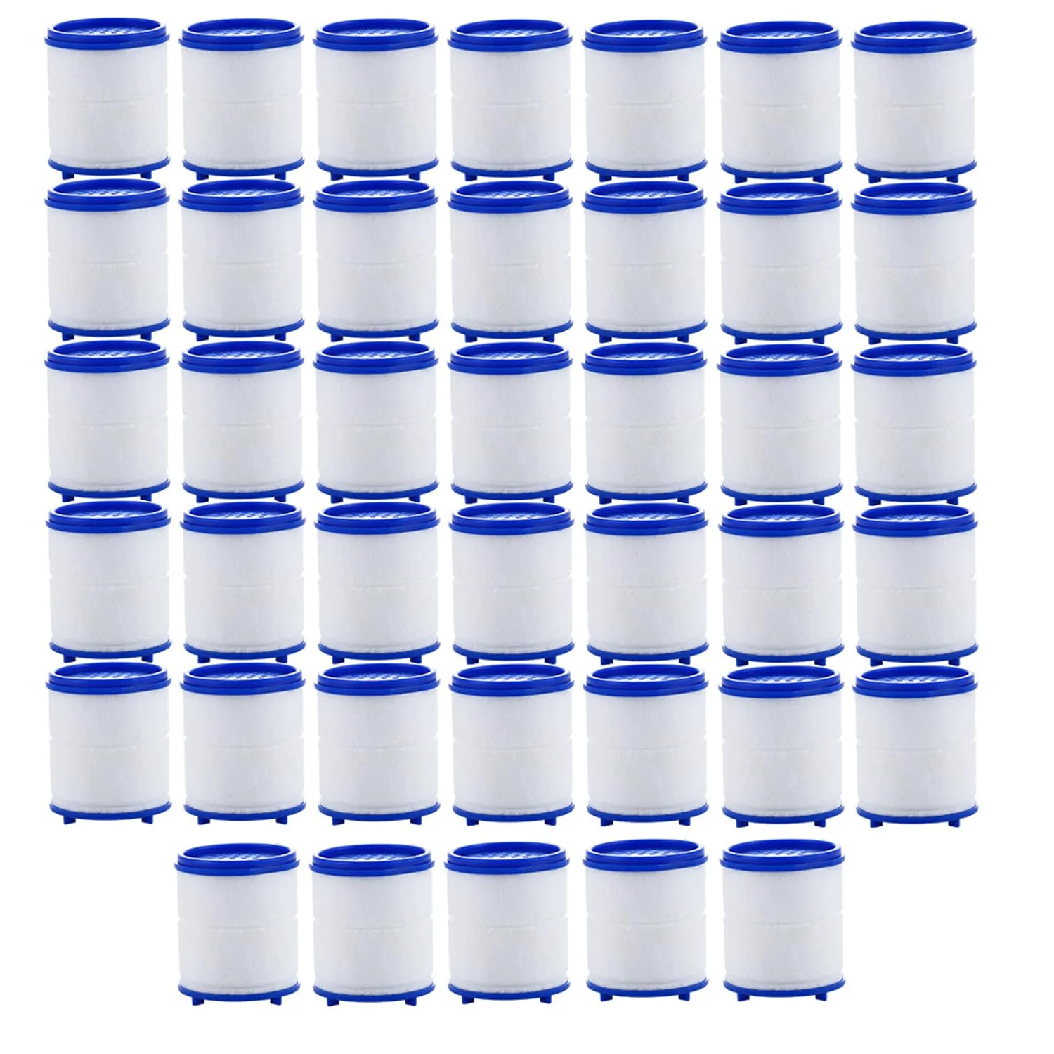 فیلترهای یدکی برای شیر آب سینک (40 عدد)، سازگار با تصفیه کننده آب شیر آشپزخانه و حمام - حذف کلر، فلوراید، فلزات سنگین و سختی آب فیلترهای یدکی برای شیر آب سینک (40 عدد)، سازگار با تصفیه کننده آب شیر آشپزخانه و حمام - حذف کلر، فلوراید، فلزات سنگین و سختی آب