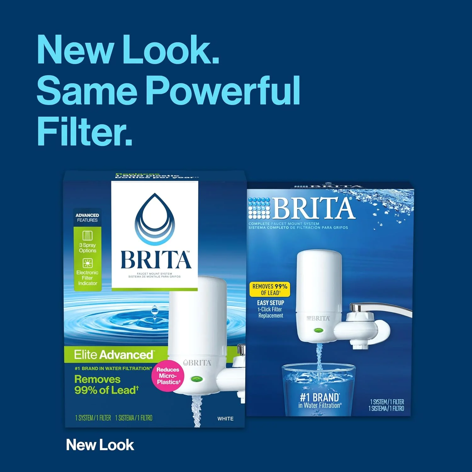 سیستم فیلتر آب شیر Brita مدل 42201 به همراه یادآور تعویض فیلتر