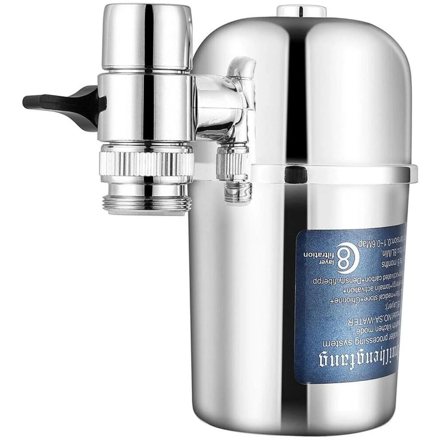 فیلتر شیر آب سیستم تصفیه آب هالامودو، مناسب برای نصب روی سینک ظرفشویی آشپزخانه و حمام فیلتر شیر آب سیستم تصفیه آب هالامودو، مناسب برای نصب روی سینک ظرفشویی آشپزخانه و حمام