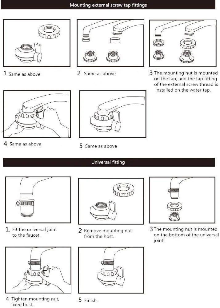 فیلتر آب برای آشپزخانه خانگی، شیر آب کربن فعال تصفیه کننده آب آشامیدنی فیلتر آب برای آشپزخانه خانگی، شیر آب کربن فعال تصفیه کننده آب آشامیدنی