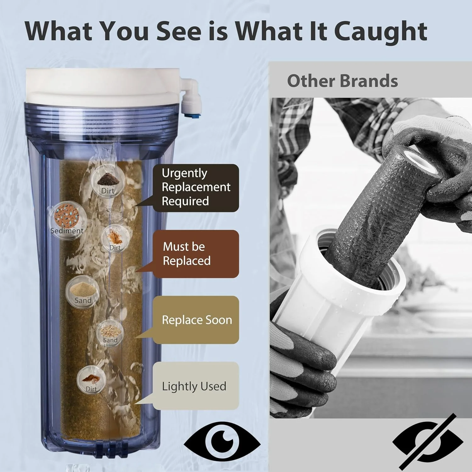 سیستم اسمز معکوس قلیایی 6 مرحله ای iSpring RCC7AK، دارای گواهی NSF، ظرفیت 75 گالن در روز، سیستم فیلتر آب RO با قابلیت معدنی سازی مجدد pH+ زیر سینک، طراحی شیر آب ثبت شده با نصب آسان