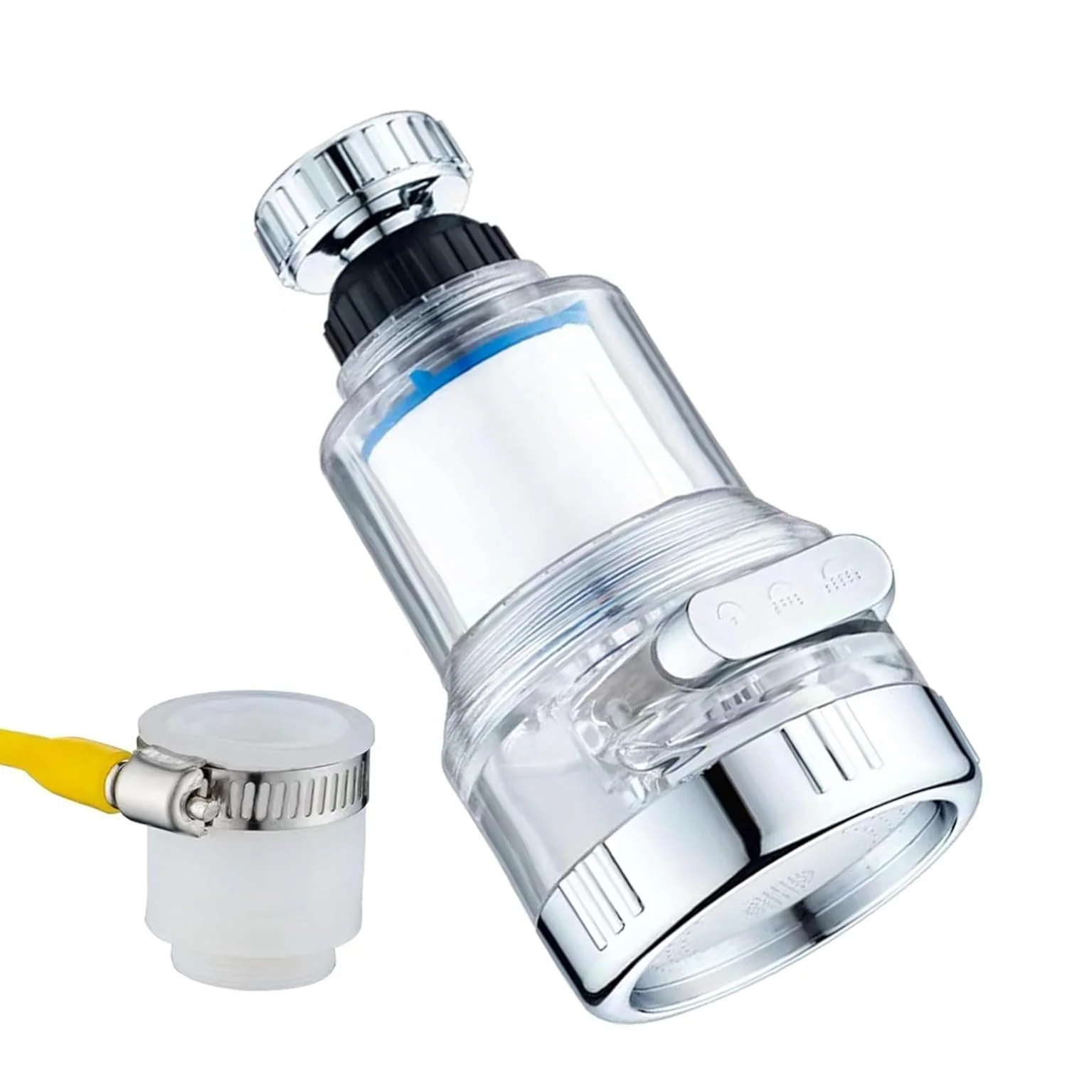 فیلتر آب شیر آشپزخانه، فیلتر آب سینک با قابلیت چرخش 360 درجه، فیلتر ضد پاشش شیر آب، فیلتر آب لوله کشی، 3 حالت قابل تنظیم برای آشپزخانه حمام وان دوش منزل فیلتر آب شیر آشپزخانه، فیلتر آب سینک با قابلیت چرخش 360 درجه، فیلتر ضد پاشش شیر آب، فیلتر آب لوله کشی، 3 حالت قابل تنظیم برای آشپزخانه حمام وان دوش منزل