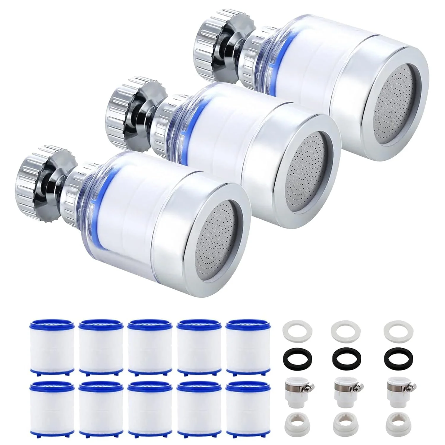 فیلتر شیر آب سینک Loiisgy مدل 3 عددی، فیلتر سینک حمام چرخشی 360 درجه جهانی، فیلتراسیون شیر آشپزخانه برای حذف فلزات سنگین سخت برای حمام خانگی فیلتر شیر آب سینک Loiisgy مدل 3 عددی، فیلتر سینک حمام چرخشی 360 درجه جهانی، فیلتراسیون شیر آشپزخانه برای حذف فلزات سنگین سخت برای حمام خانگی