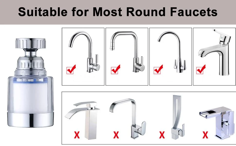 فیلتر شیر آب سینک Loiisgy مدل 3 عددی، فیلتر سینک حمام چرخشی 360 درجه جهانی، فیلتراسیون شیر آشپزخانه برای حذف فلزات سنگین سخت برای حمام خانگی فیلتر شیر آب سینک Loiisgy مدل 3 عددی، فیلتر سینک حمام چرخشی 360 درجه جهانی، فیلتراسیون شیر آشپزخانه برای حذف فلزات سنگین سخت برای حمام خانگی