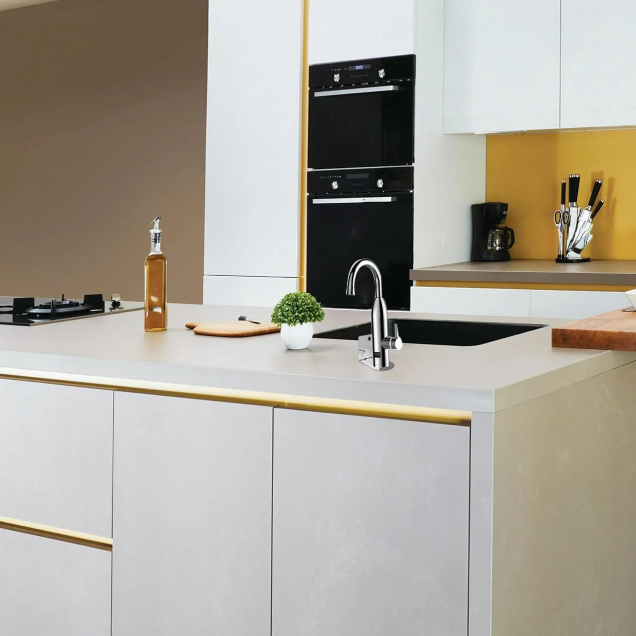 پایه نگهدارنده شیر آب یونیورسال OUNONA، براکت فلزی برای شیر آب و دستگاه تصفیه آب