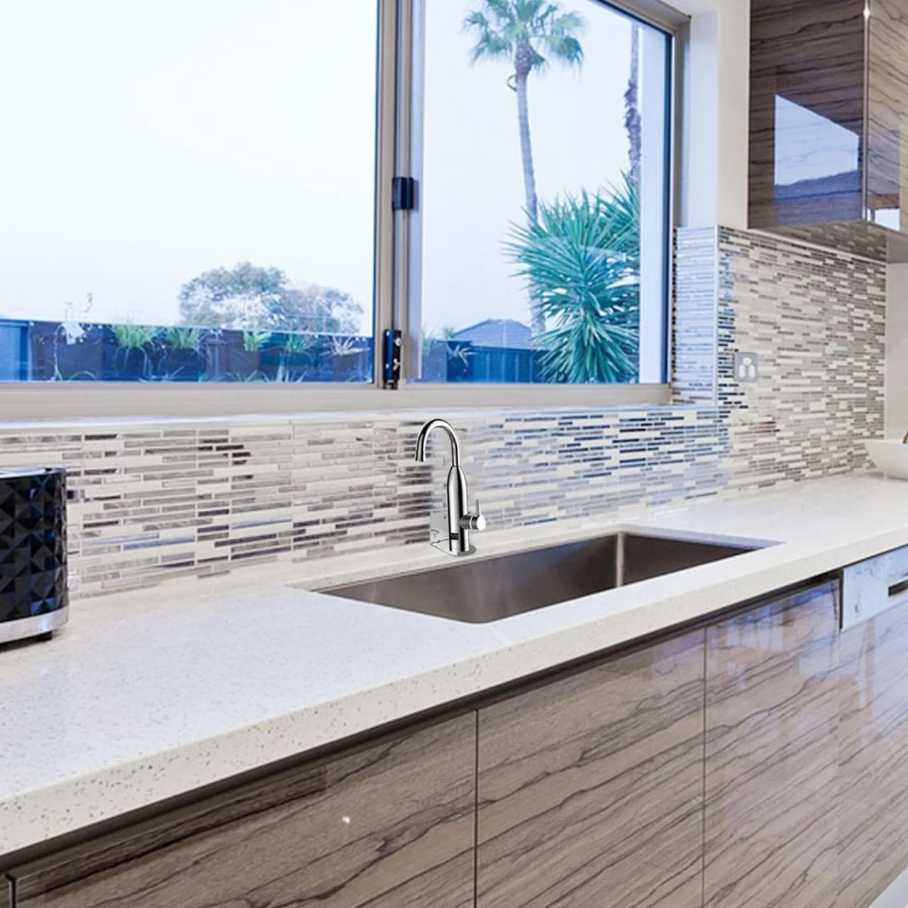 پایه نگهدارنده شیر آب یونیورسال OUNONA، براکت فلزی برای شیر آب و دستگاه تصفیه آب