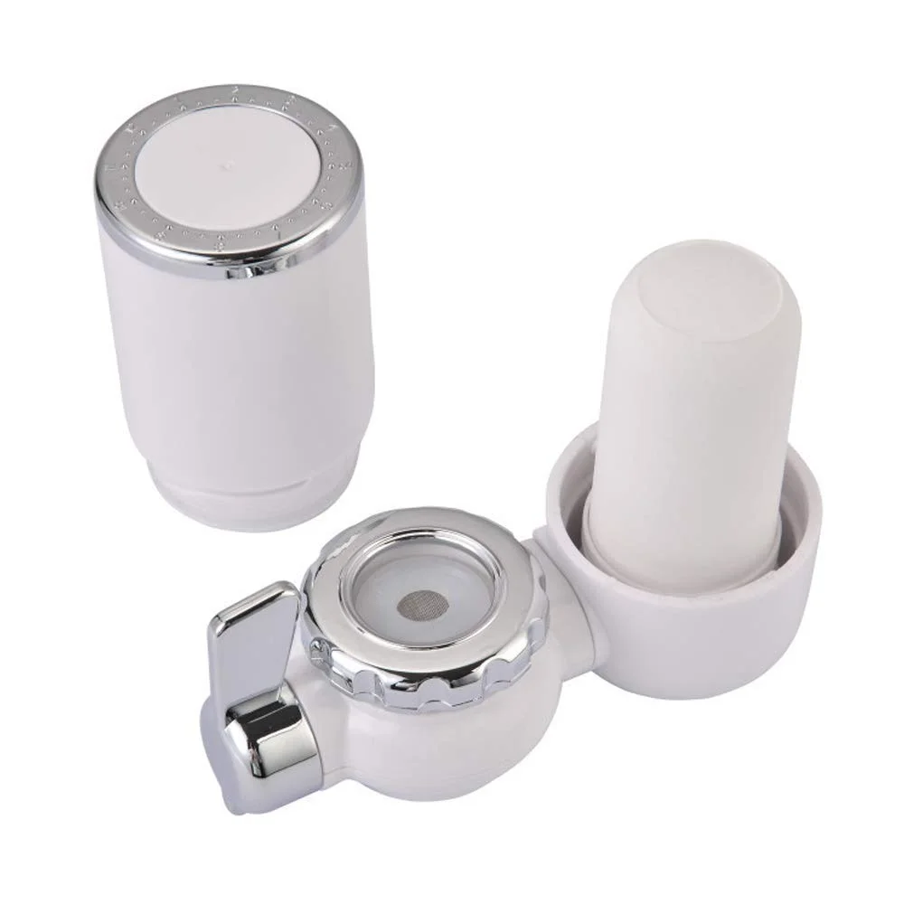 تصفیه کننده آب شیر Pkfinrd، فیلتر آب شیر آشپزخانه با مواد فوق جاذب - مناسب برای شیرهای استاندارد، سازگار با سیستم فیلتراسیون آب شیر