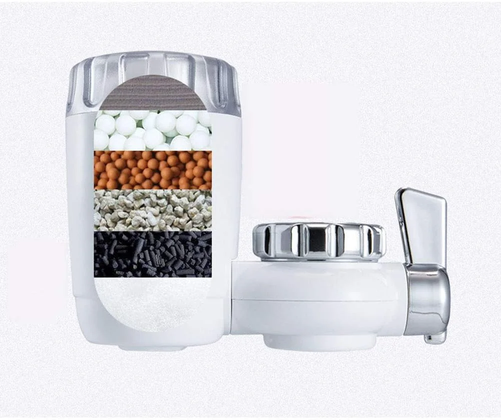 فیلتر نصب شیر آب، تصفیه کننده آب شیر آشپزخانه 6 لایه، سیستم فیلتر آب شیر برای آشپزخانه حمام فیلتر نصب شیر آب، تصفیه کننده آب شیر آشپزخانه 6 لایه، سیستم فیلتر آب شیر برای آشپزخانه حمام