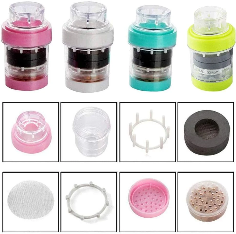 فیلتر آب کربن فعال ممتاز برای شیرآلات - حذف موثر کلر، فلوراید و فلزات سنگین - ایده آل برای استفاده در آشپزخانه و حمام - موجود در 4 رنگ شیک فیلتر آب کربن فعال ممتاز برای شیرآلات - حذف موثر کلر، فلوراید و فلزات سنگین - ایده آل برای استفاده در آشپزخانه و حمام - موجود در 4 رنگ شیک