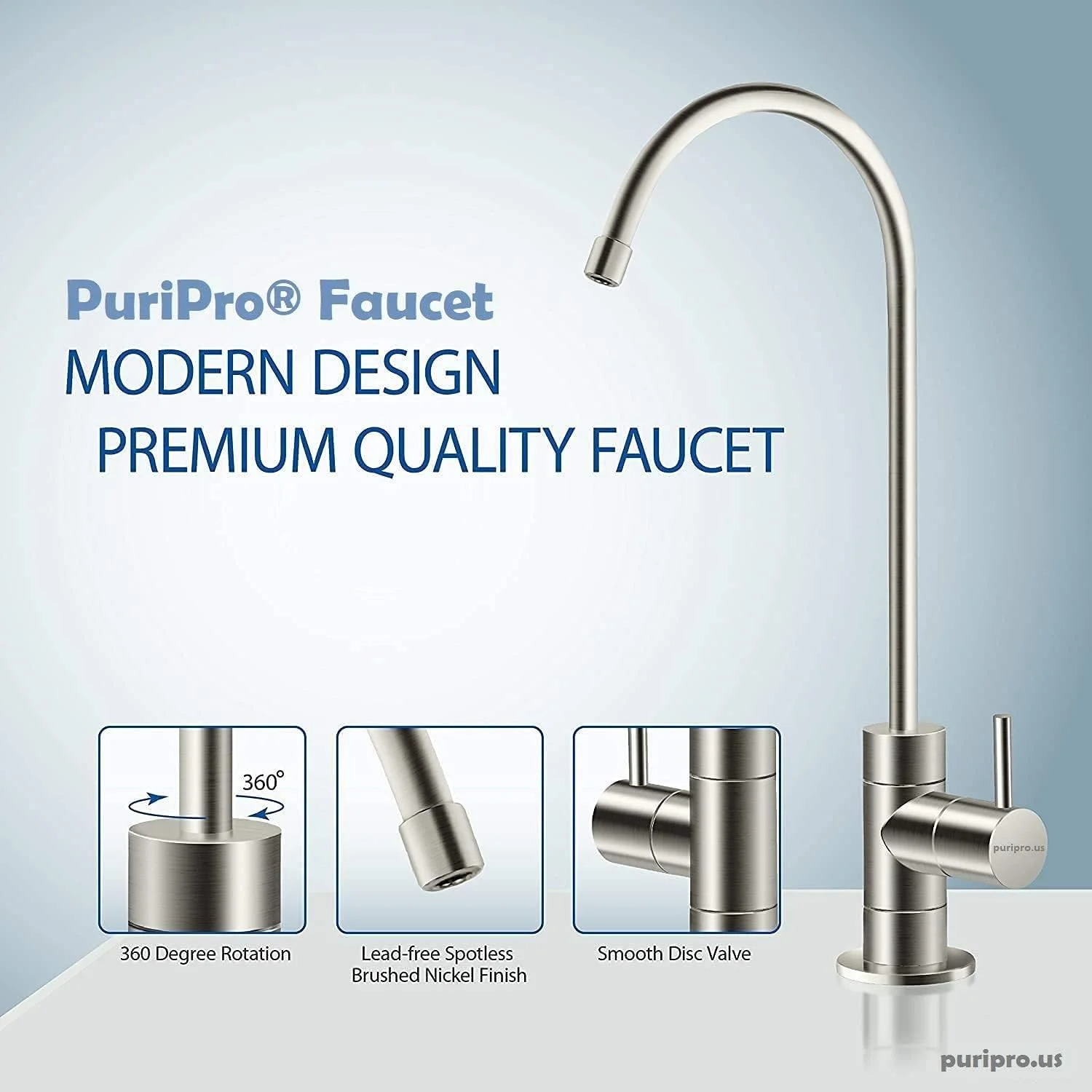 شیر آب تصفیه آب زیر سینکی Puri Pro (شیر آب دستگاه تصفیه آب) شیر آب تصفیه آب زیر سینکی Puri Pro (شیر آب دستگاه تصفیه آب)