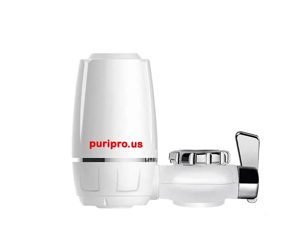 فیلتر سرامیکی شیر آب Puri Pro، سیستم فیلتر چند مرحله ای پیشرفته آب شیر، حذف کننده کلر، رسوبات و مواد شیمیایی، مناسب برای آشپزخانه و حمام (برند PuriPro)