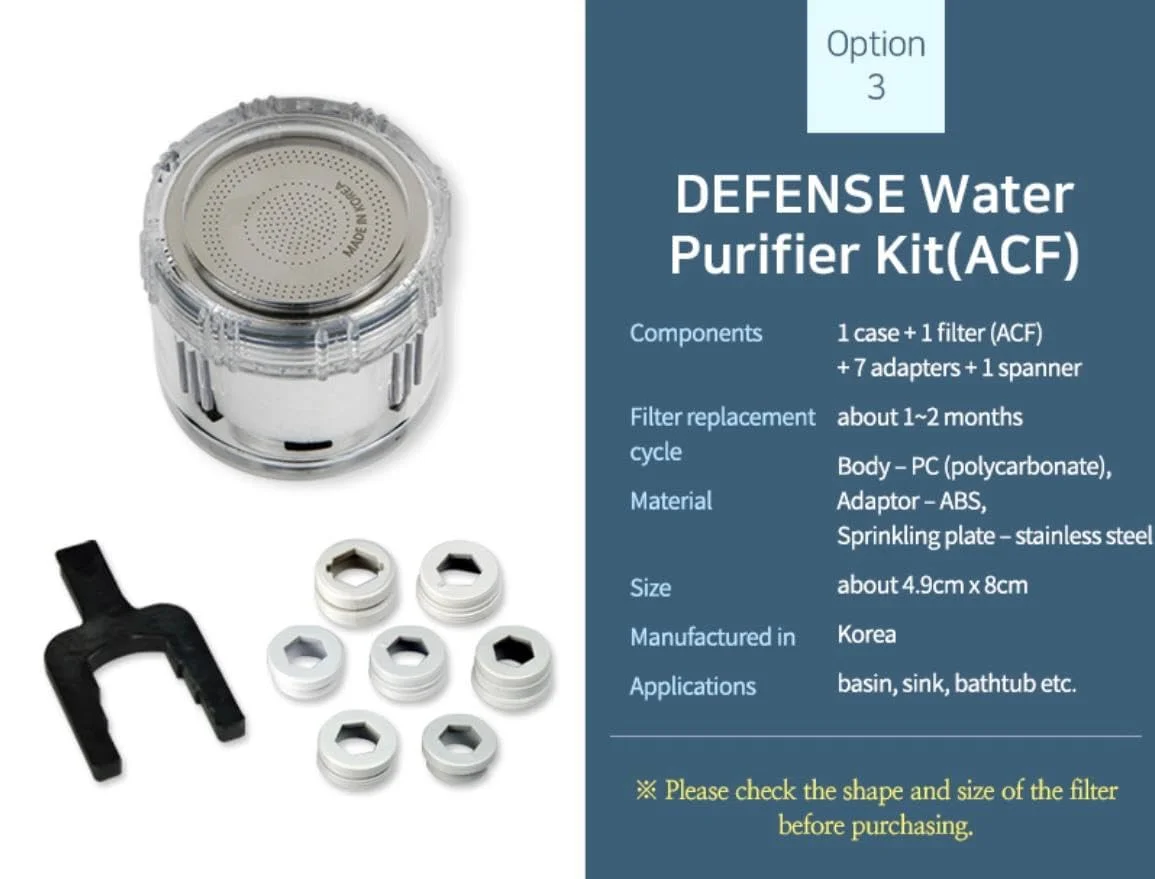 کیت تصفیه آب برای شیر روشویی و سینک | حذف زنگ زدگی، بو، کلر و فلزات سنگین کیت تصفیه آب برای شیر روشویی و سینک | حذف زنگ زدگی، بو، کلر و فلزات سنگین