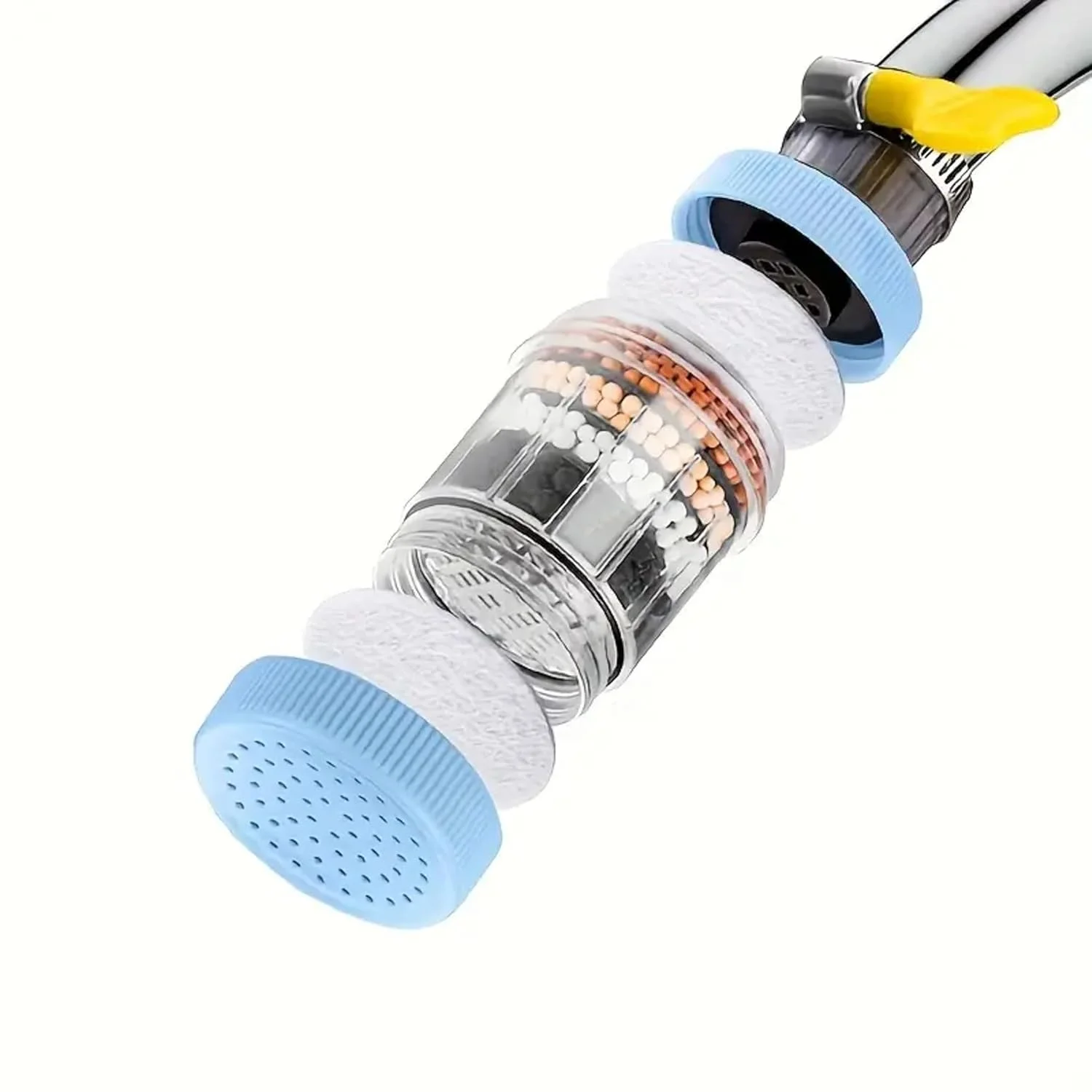 فیلتر تصفیه آب شیر آشپزخانه، فیلتر آب شیر، کربن فعال بو زدا برای حذف کلر و فلوئور، مناسب برای آشپزخانه و حمام منزل فیلتر تصفیه آب شیر آشپزخانه، فیلتر آب شیر، کربن فعال بو زدا برای حذف کلر و فلوئور، مناسب برای آشپزخانه و حمام منزل