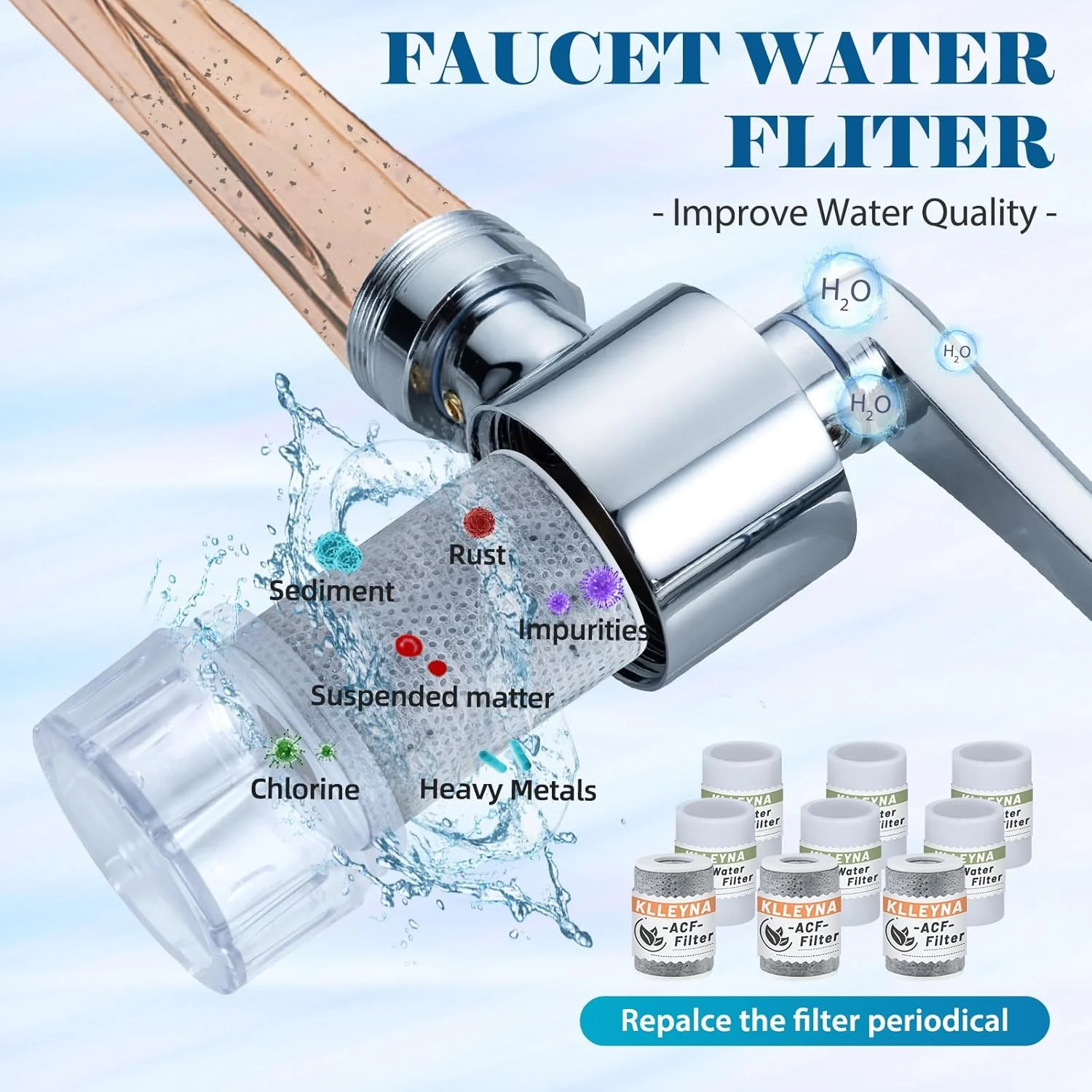 افزایش دهنده چرخان 1080 درجه شیر آب سینک - سر شیر چرخان آشپزخانه و حمام، فیلتر آب با کربن فعال برای سیستم تصفیه آب و مراقبت از پوست، اتصال شیر فیلتر آب آشپزخانه افزایش دهنده چرخان 1080 درجه شیر آب سینک - سر شیر چرخان آشپزخانه و حمام، فیلتر آب با کربن فعال برای سیستم تصفیه آب و مراقبت از پوست، اتصال شیر فیلتر آب آشپزخانه