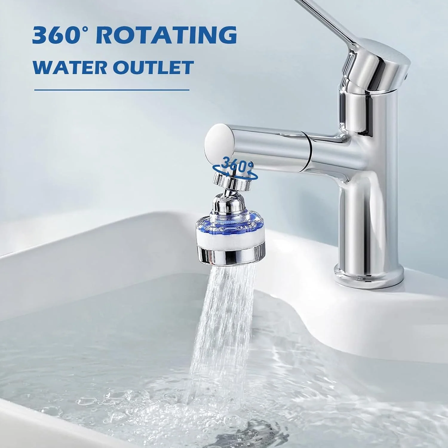 بسته 2 عددی فیلتر شیر آب سینک، فیلتر تصفیه کننده شیر آشپزخانه با چرخش 360 درجه، حذف کلر، فلوراید، فلزات سنگین و سختی آب برای خانه و حمام بسته 2 عددی فیلتر شیر آب سینک، فیلتر تصفیه کننده شیر آشپزخانه با چرخش 360 درجه، حذف کلر، فلوراید، فلزات سنگین و سختی آب برای خانه و حمام