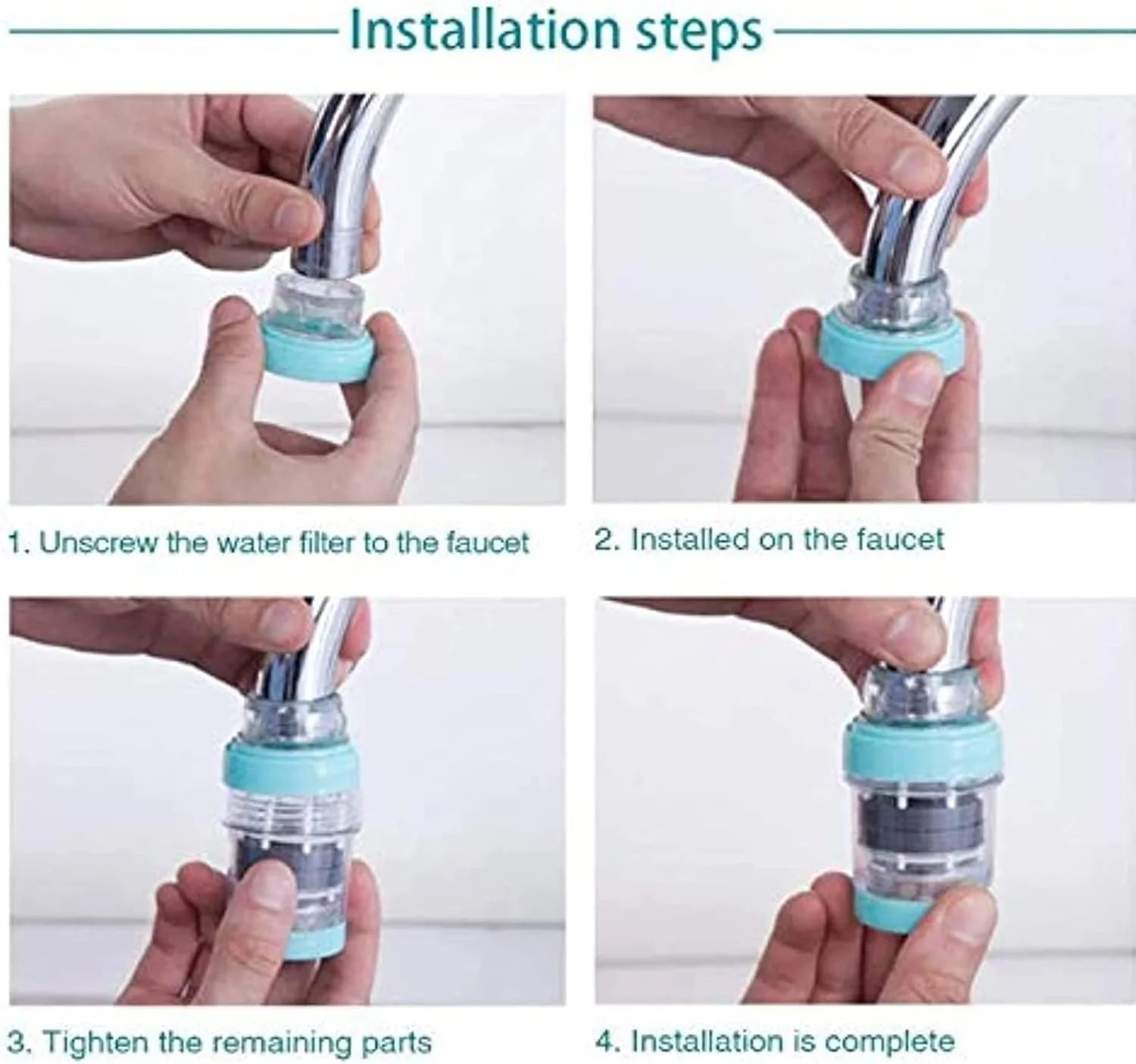 سیستم فیلتر آب مغناطیسی سولفار با سنگ پزشکی، تصفیه کننده شیر آب برای استفاده در آشپزخانه و حمام - (سبز) سیستم فیلتر آب مغناطیسی سولفار با سنگ پزشکی، تصفیه کننده شیر آب برای استفاده در آشپزخانه و حمام - (سبز)