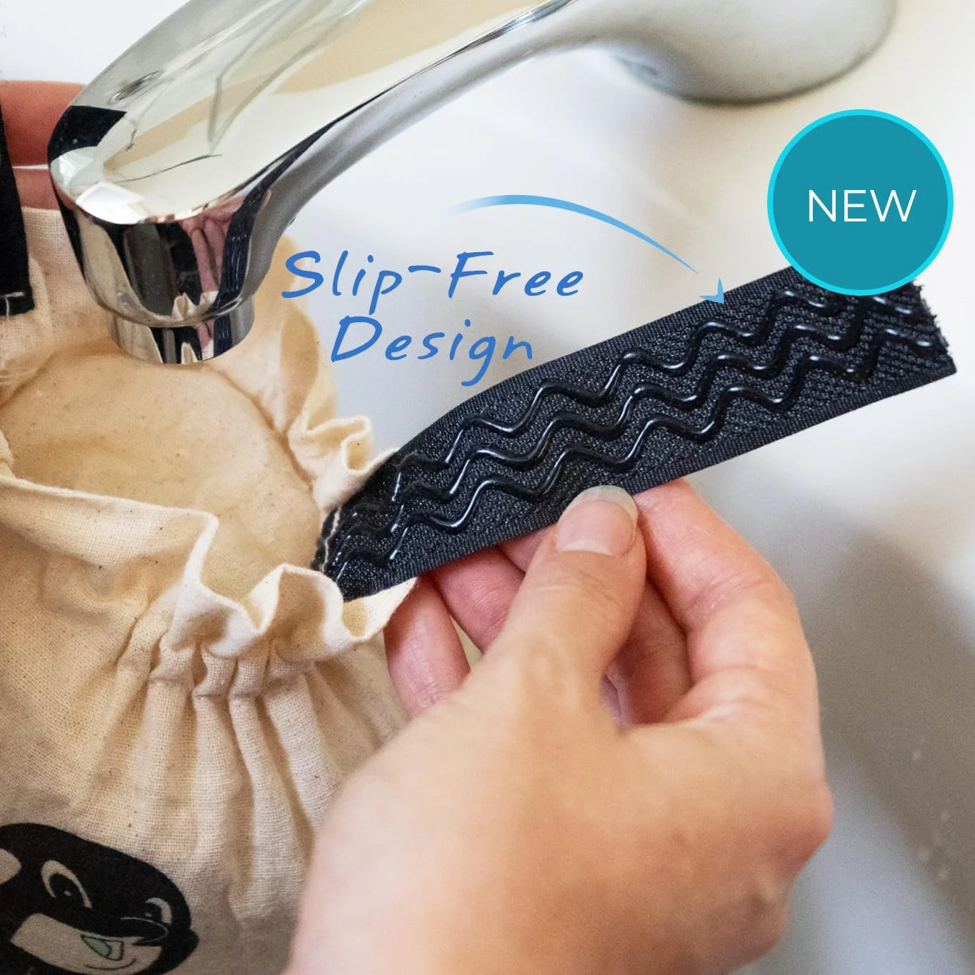 فیلتر شیر آب پنبه ارگانیک سانته ویا - تصفیه کننده آب وان حمام - مناسب برای پوست حساس