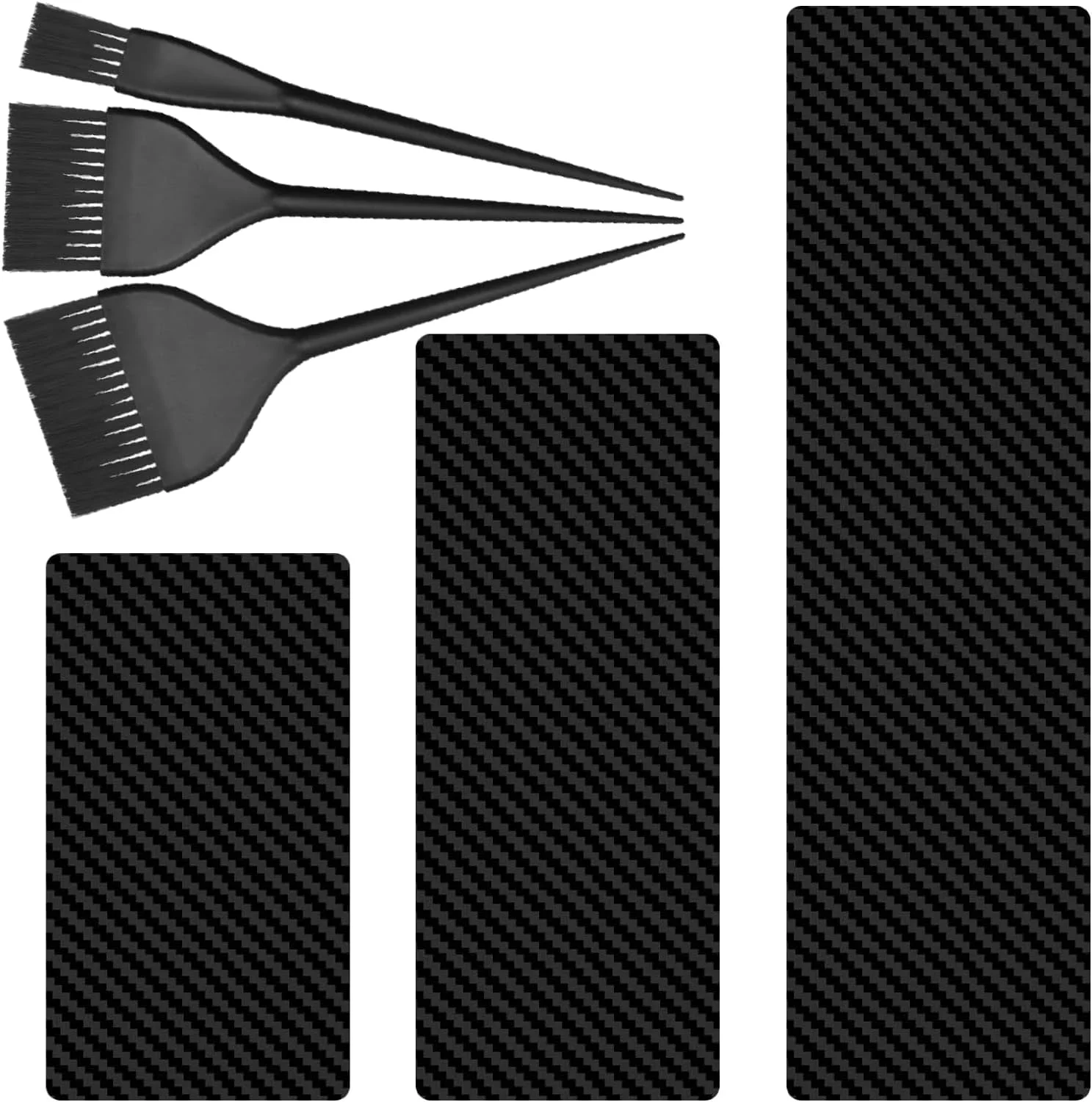 تخته رنگ مو 3 عددی + برس رنگ مو 3 عددی برای آرایشگر رنگ مو